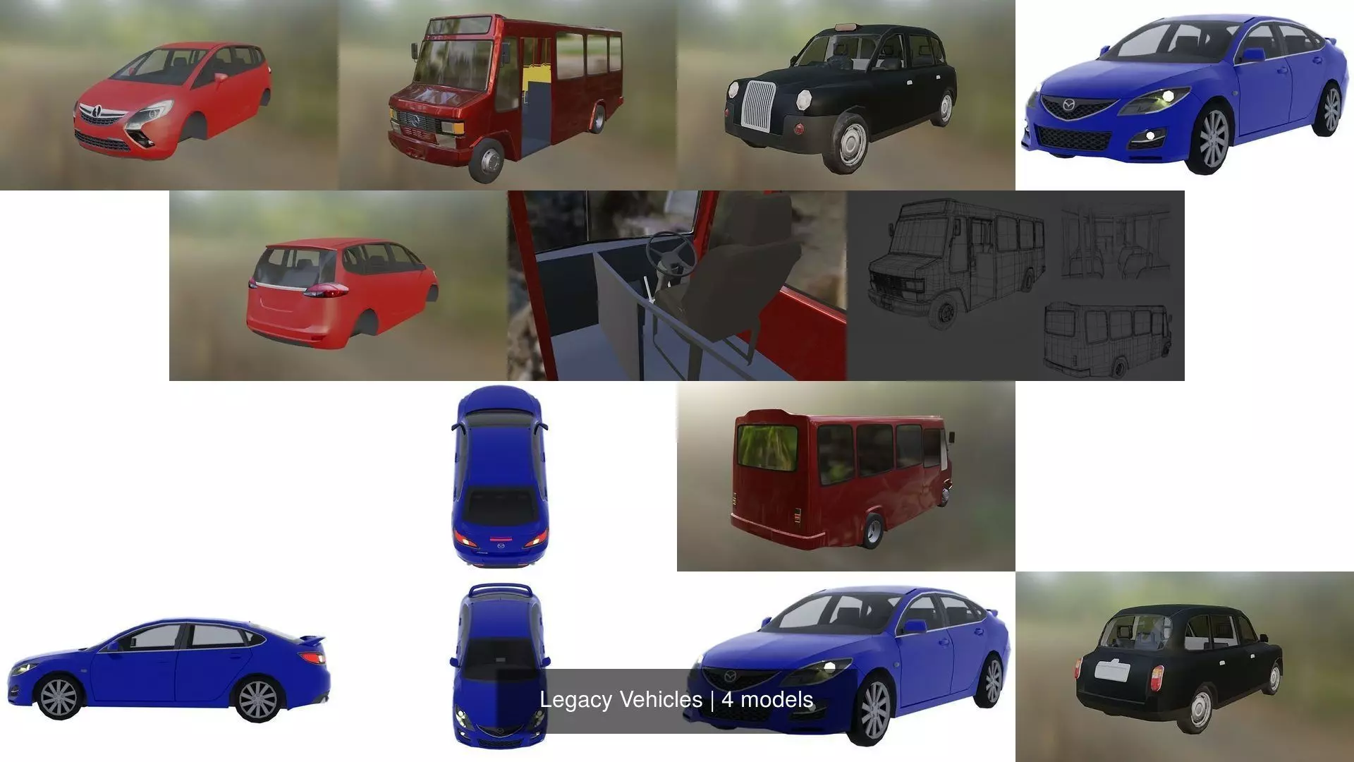 Legacy Vehicles 3D Model Collection_0