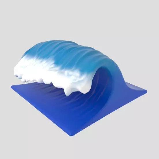 ocean wave V2 3D print model_0