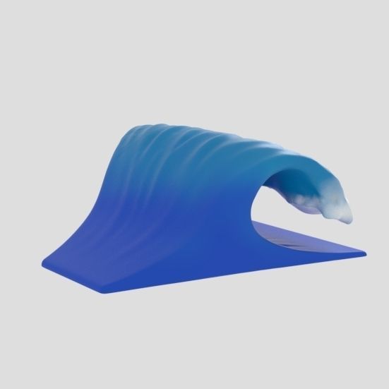 ocean wave V2 3D print model_2