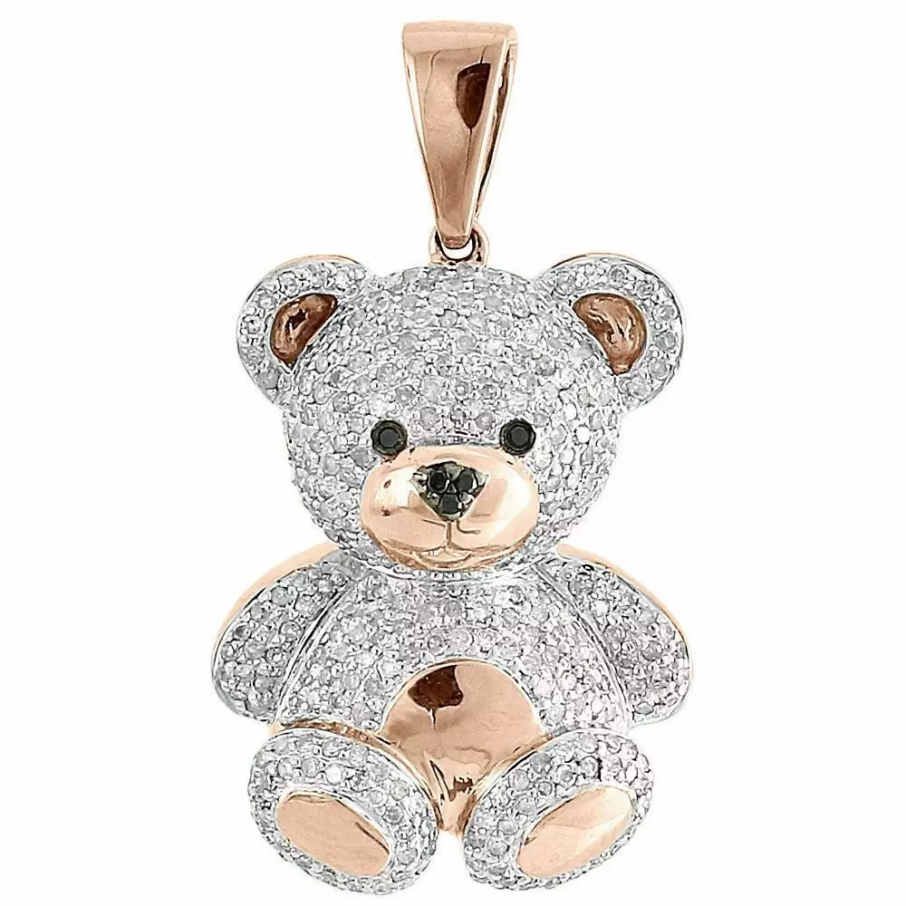 bear toy kind with diamonds Pendant 3D model 3D print model