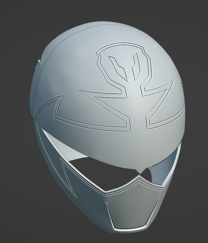 Kaizoku Sentai Gokaiger Gokai silver cosplay helmet STL file 3D print model_5