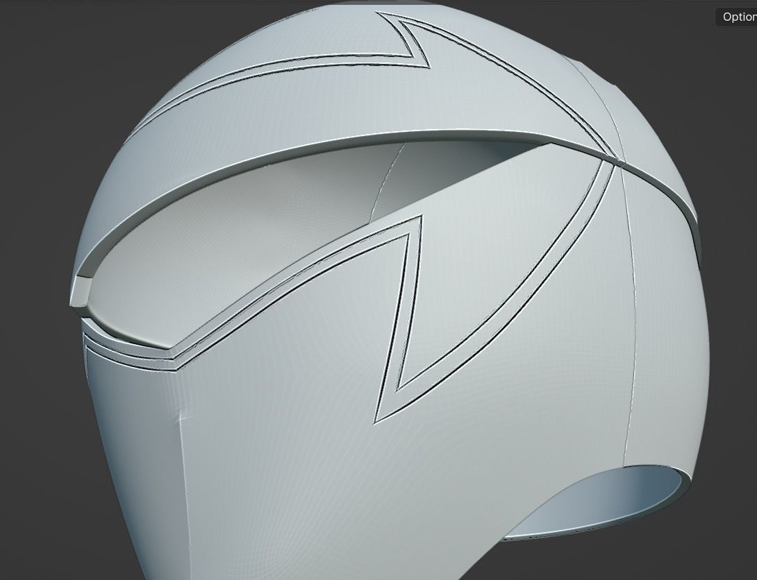 Kaizoku Sentai Gokaiger Gokai silver cosplay helmet STL file 3D print model_10