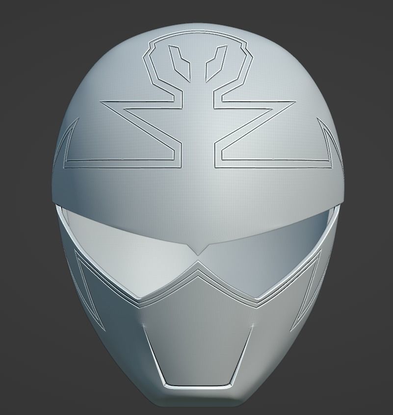 Kaizoku Sentai Gokaiger Gokai silver cosplay helmet STL file 3D print model_1