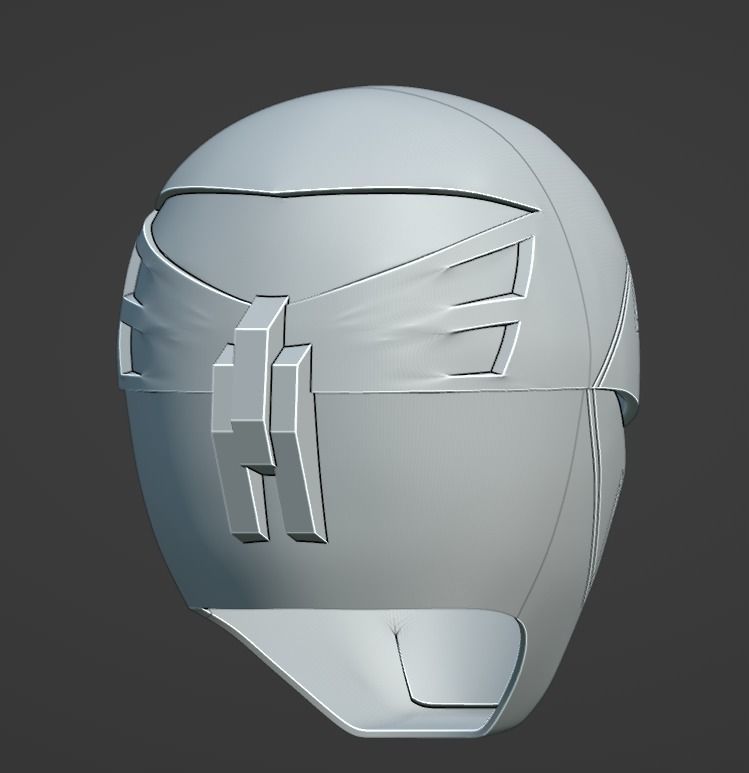 Kaizoku Sentai Gokaiger Gokai silver cosplay helmet STL file 3D print model_9