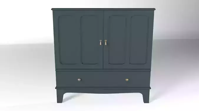 LOMMARP Cabinet Dark Blue Green 3D model