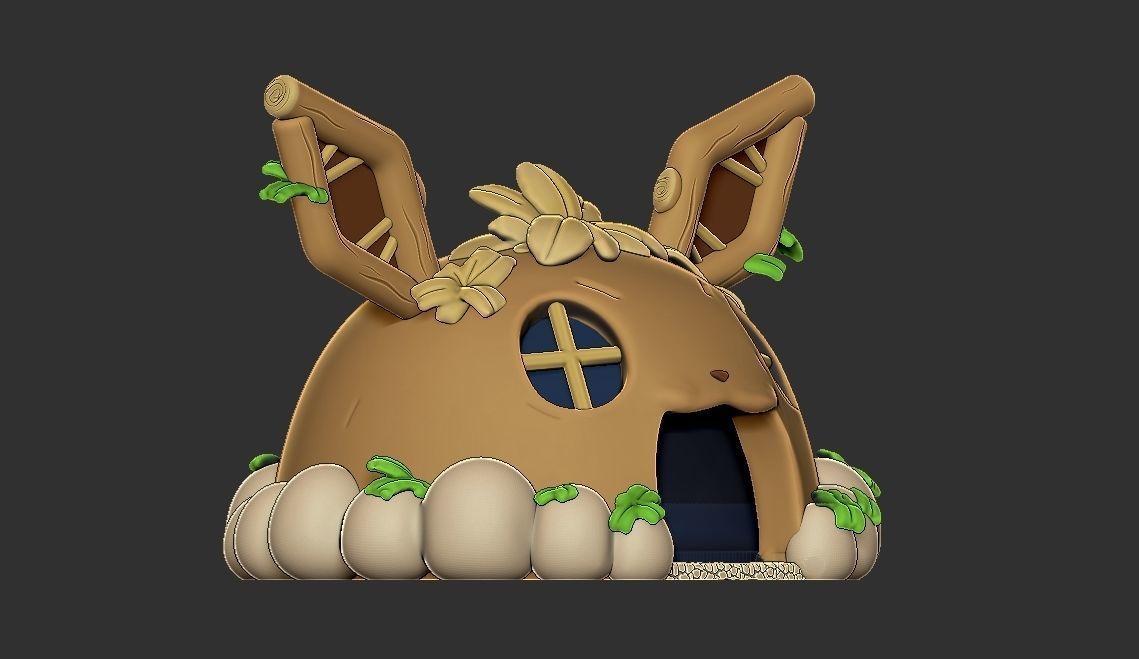 free Pokemon eevee house Free 3D print model_3