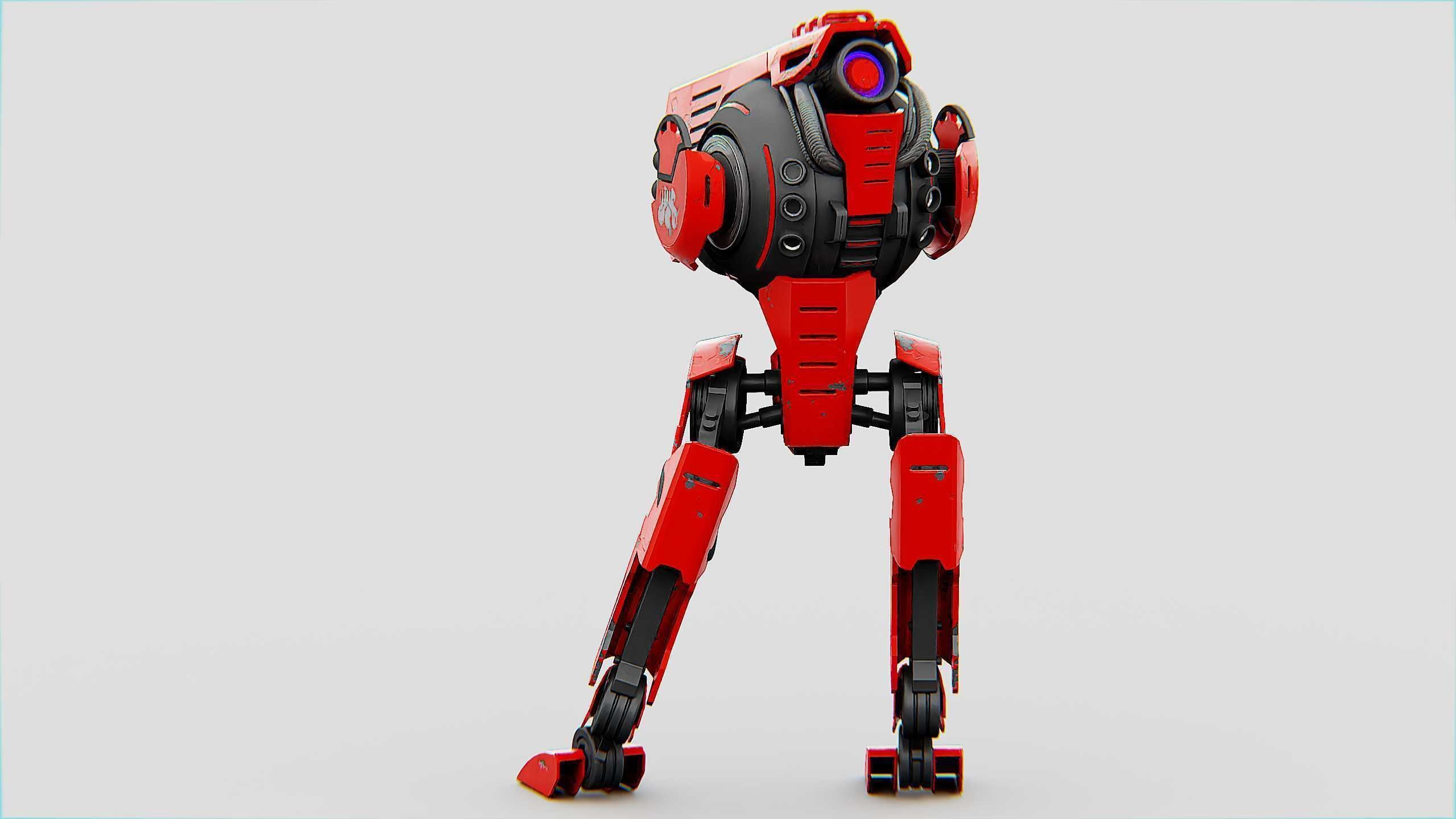 RAPTOR WALKER-300  Rigged for Unreal Engine - Unity - MIXAMO 3D model_13