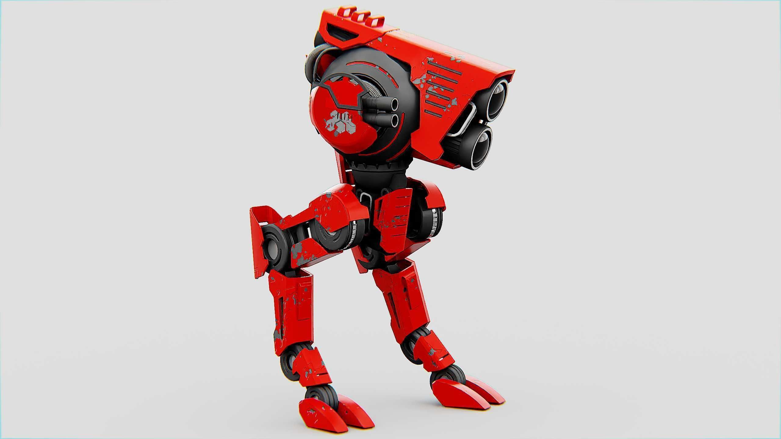 RAPTOR WALKER-300  Rigged for Unreal Engine - Unity - MIXAMO 3D model_4