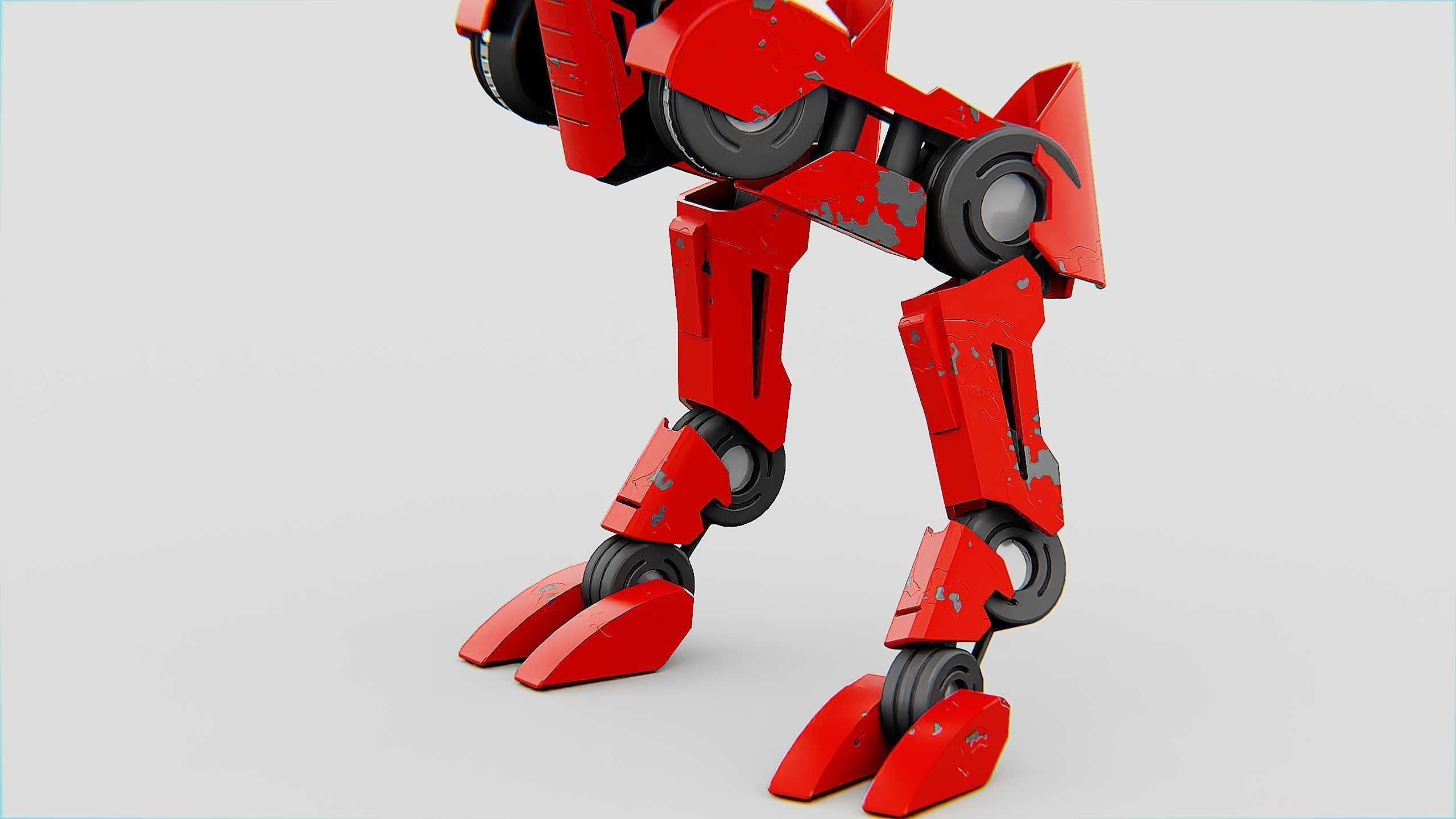 RAPTOR WALKER-300  Rigged for Unreal Engine - Unity - MIXAMO 3D model_28