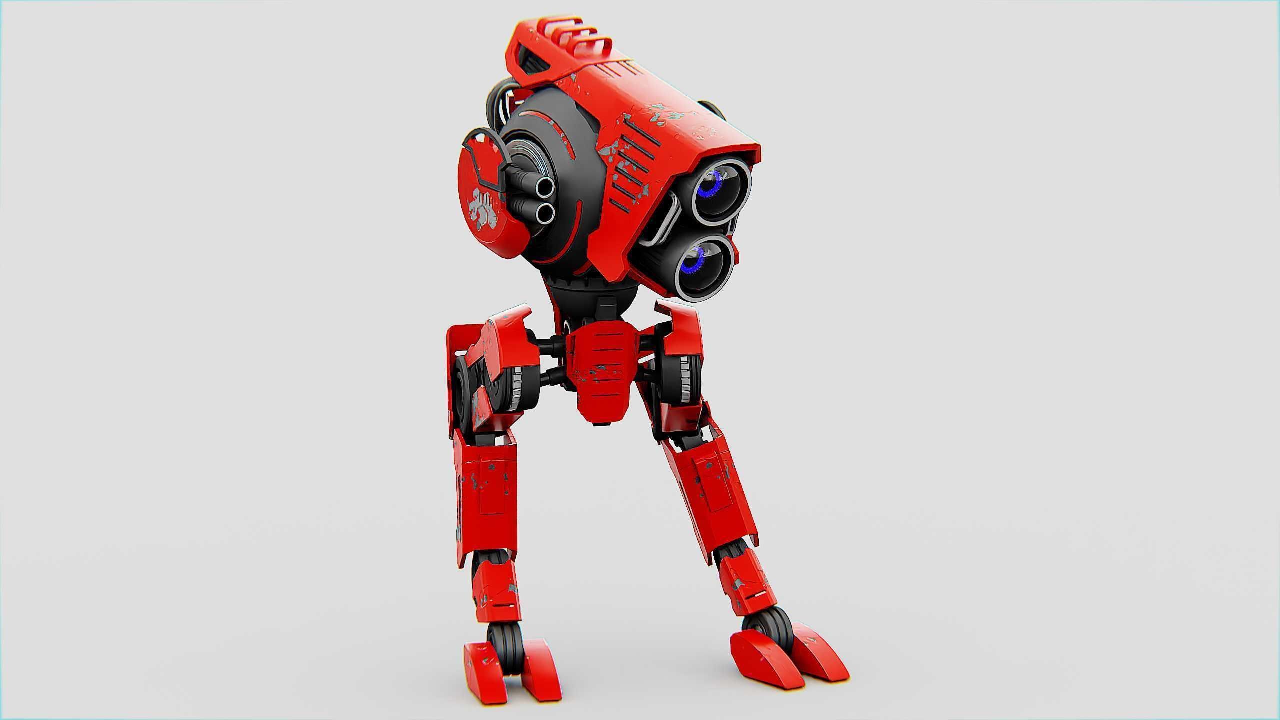 RAPTOR WALKER-300  Rigged for Unreal Engine - Unity - MIXAMO 3D model_2