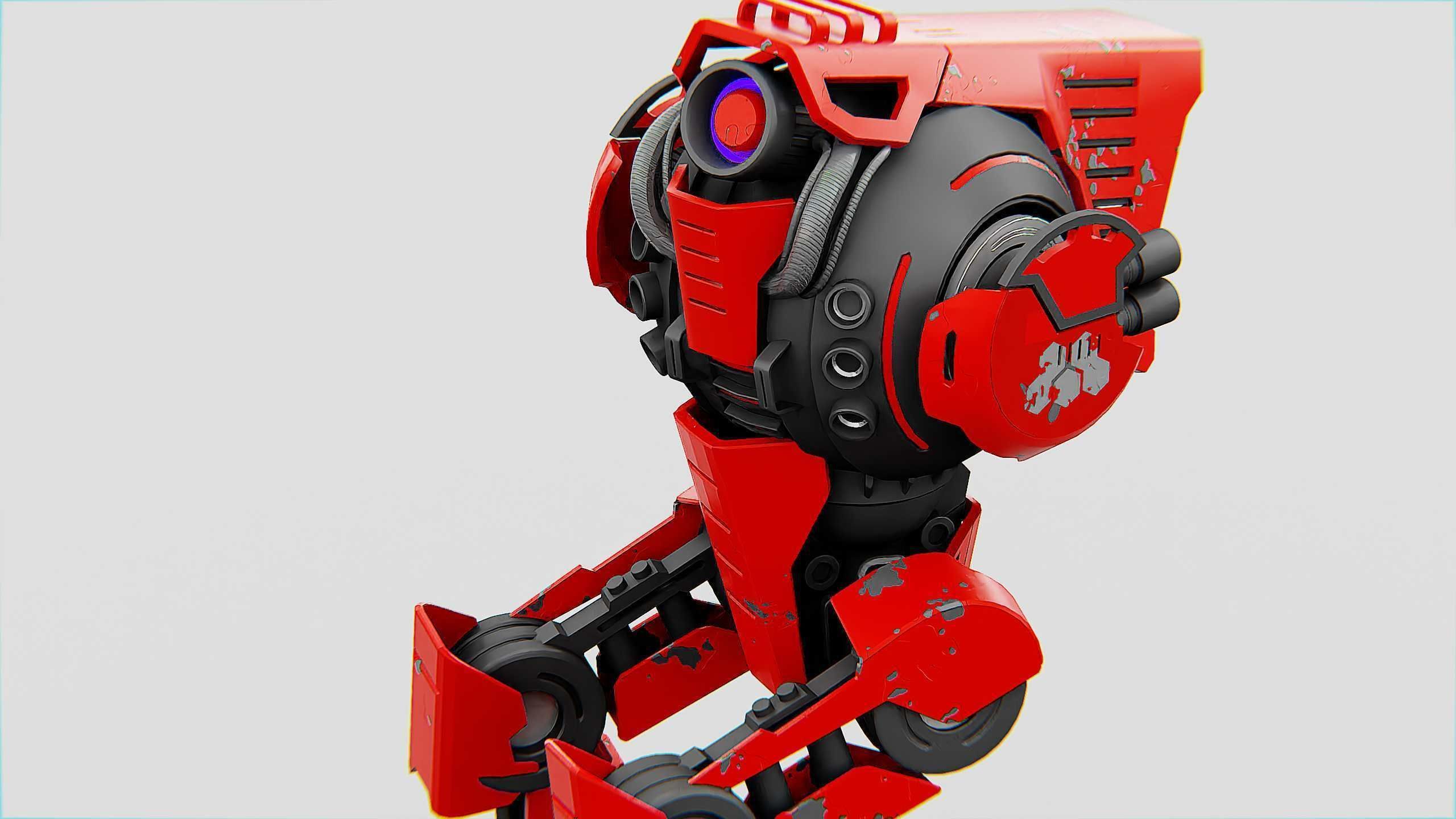 RAPTOR WALKER-300  Rigged for Unreal Engine - Unity - MIXAMO 3D model_23