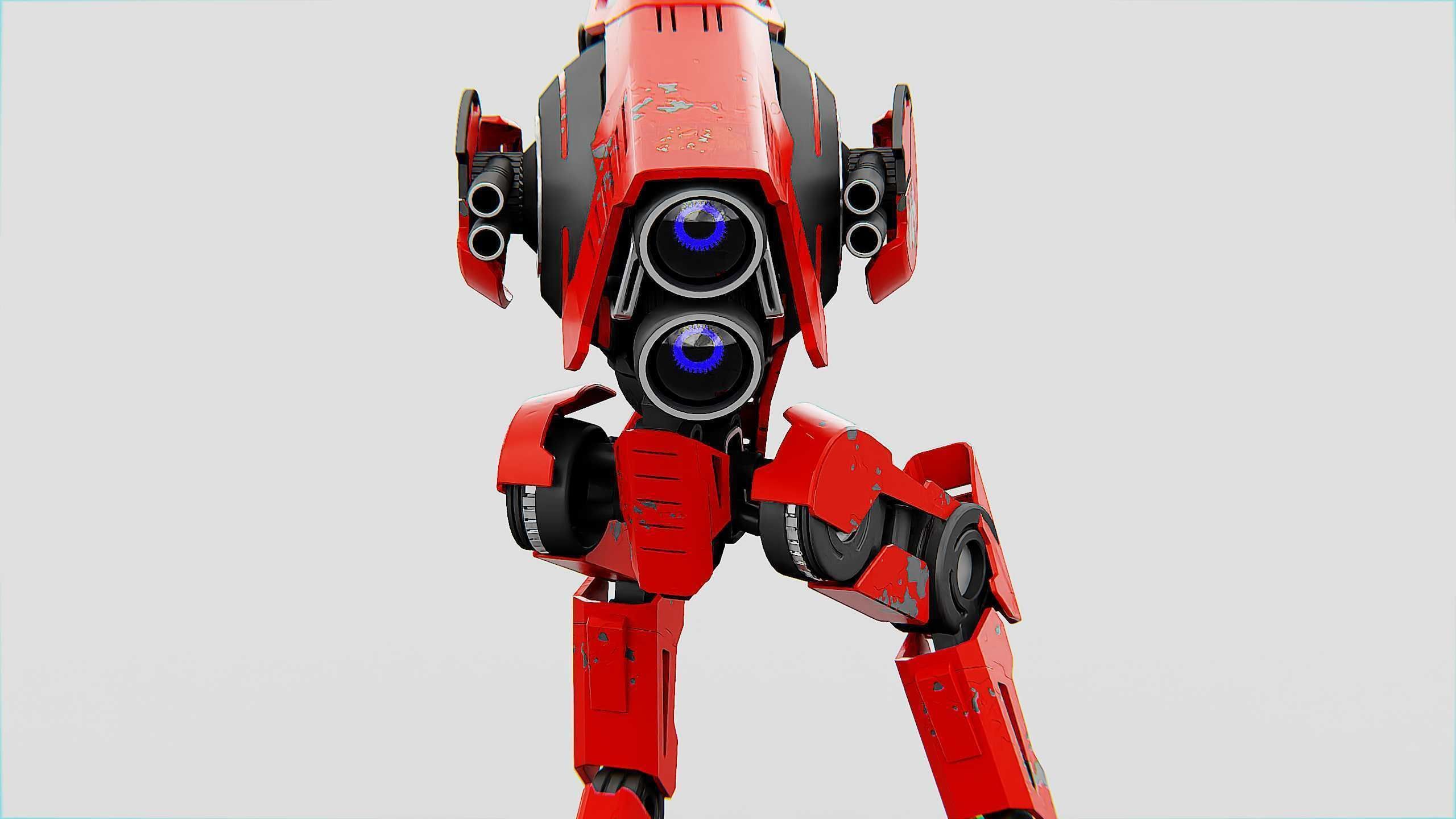 RAPTOR WALKER-300  Rigged for Unreal Engine - Unity - MIXAMO 3D model_21