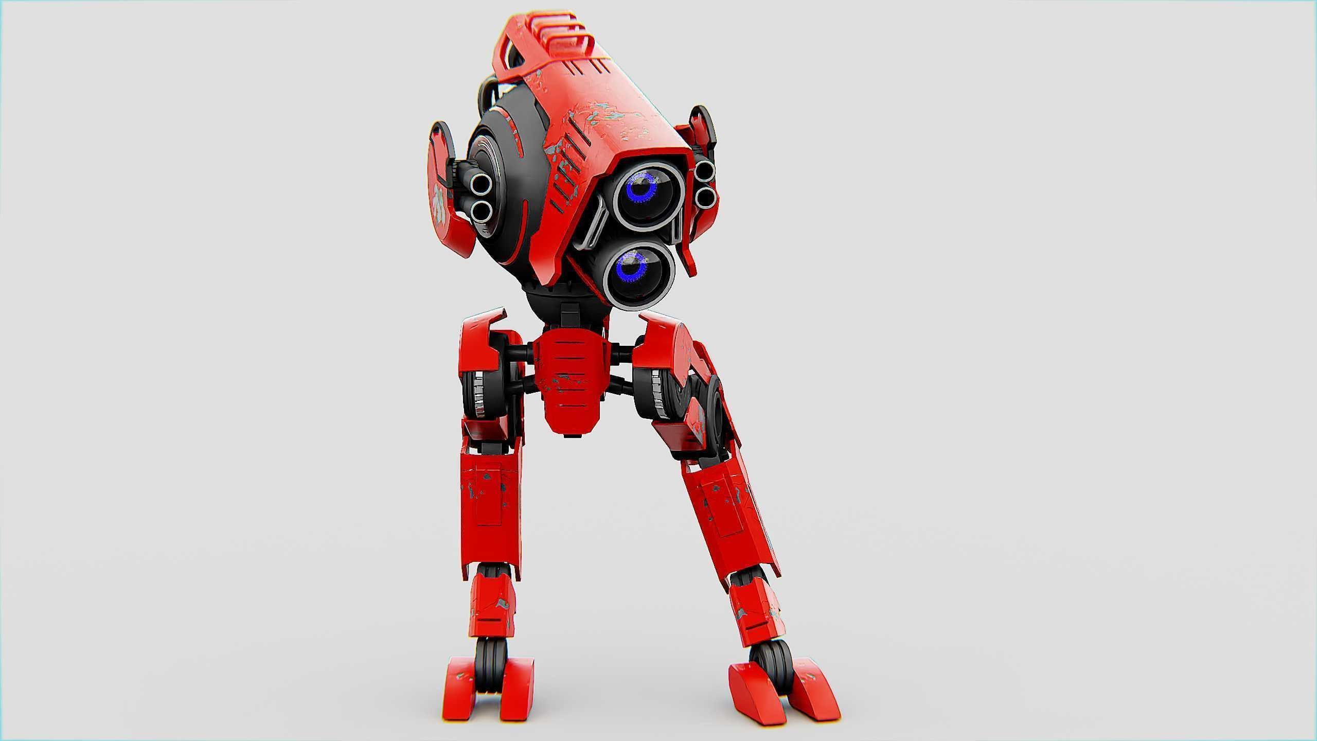 RAPTOR WALKER-300  Rigged for Unreal Engine - Unity - MIXAMO 3D model_26