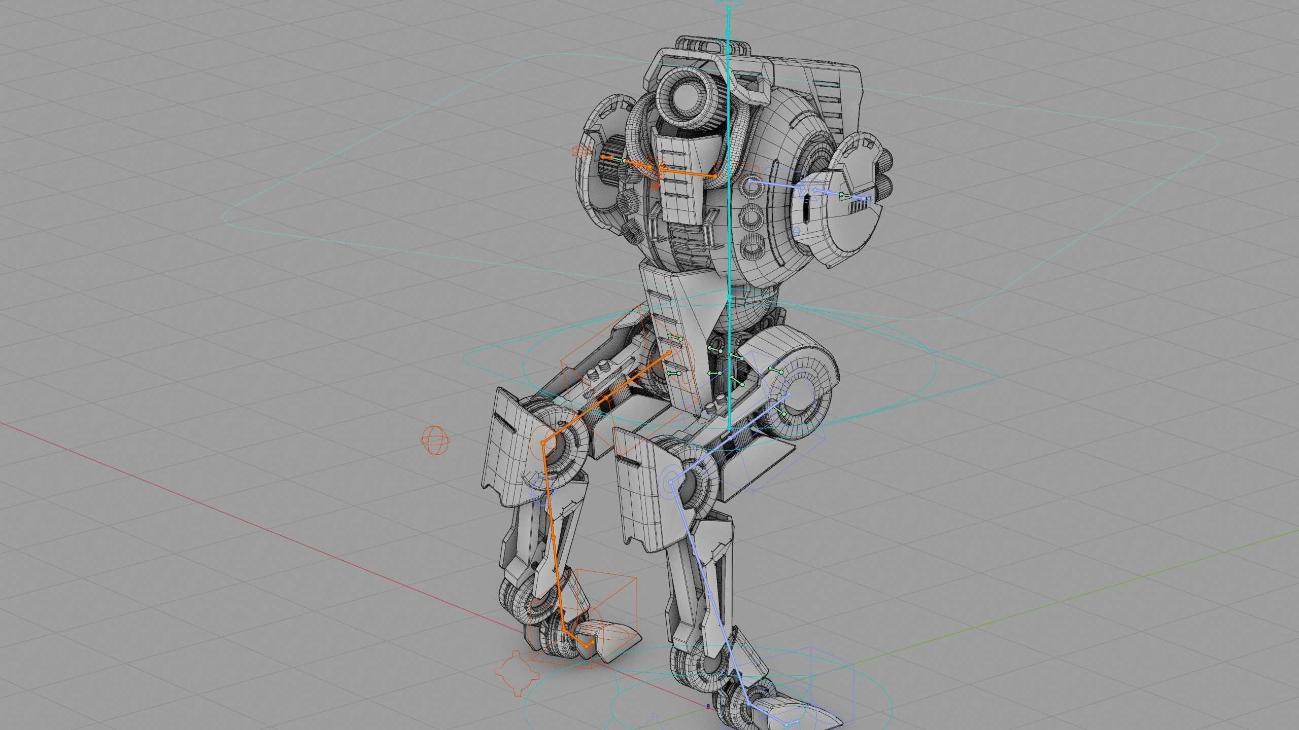 RAPTOR WALKER-300  Rigged for Unreal Engine - Unity - MIXAMO 3D model_41