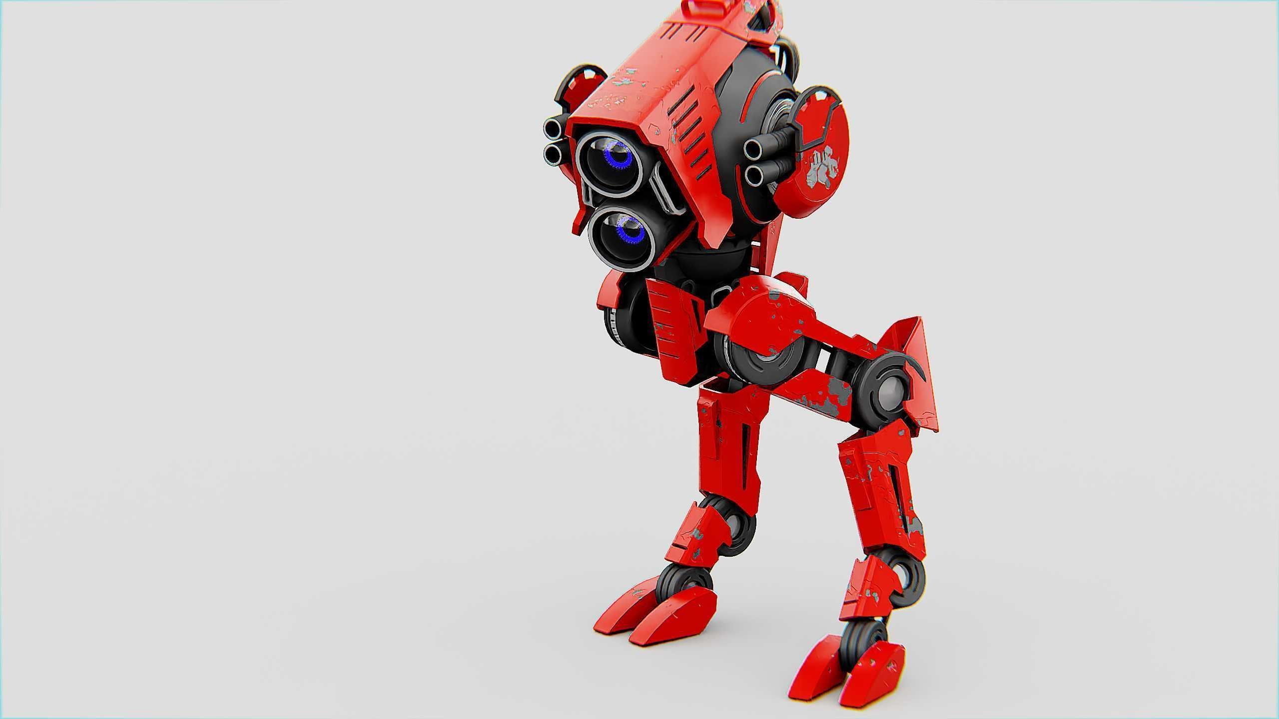 RAPTOR WALKER-300  Rigged for Unreal Engine - Unity - MIXAMO 3D model_20