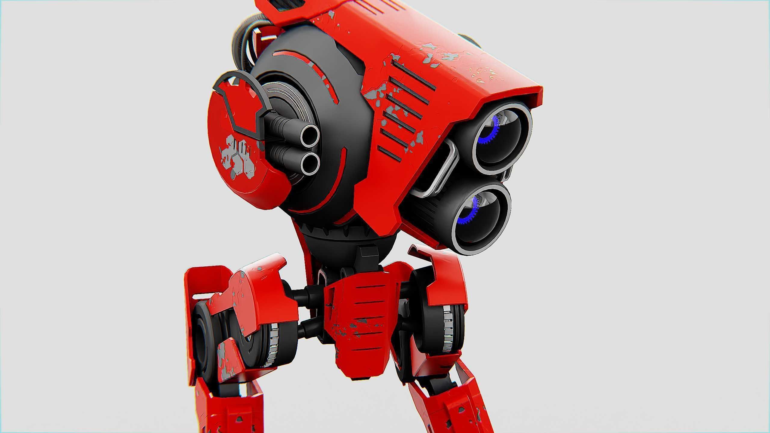 RAPTOR WALKER-300  Rigged for Unreal Engine - Unity - MIXAMO 3D model_22