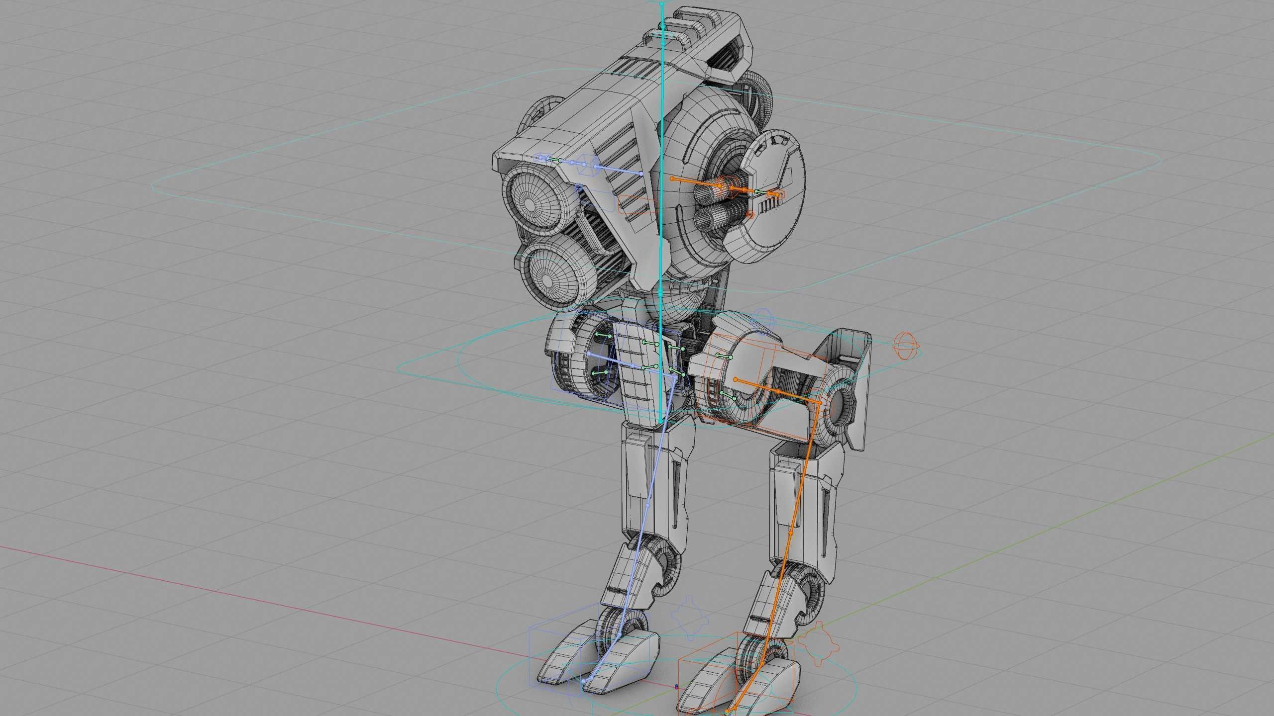 RAPTOR WALKER-300  Rigged for Unreal Engine - Unity - MIXAMO 3D model_40