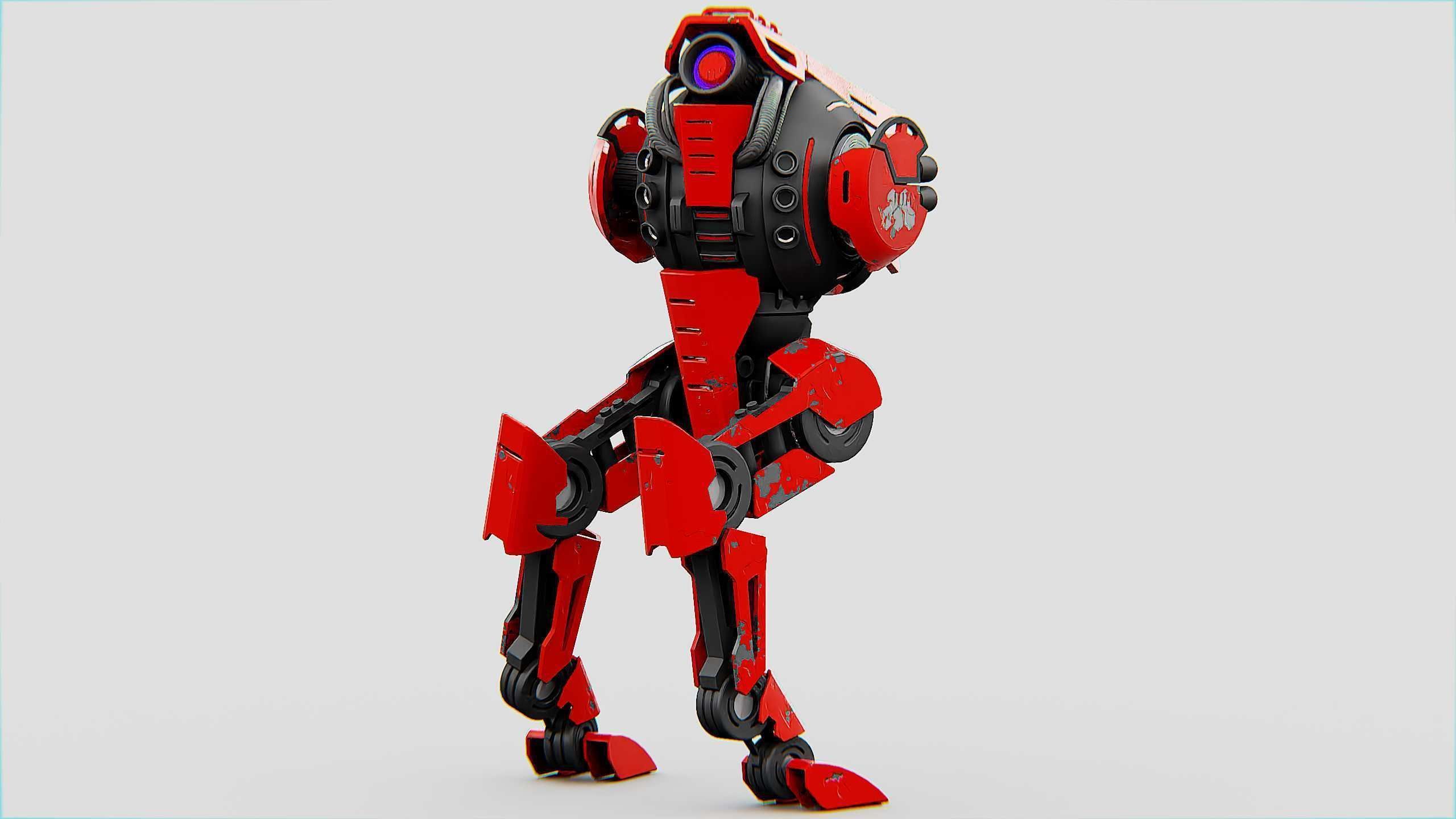 RAPTOR WALKER-300  Rigged for Unreal Engine - Unity - MIXAMO 3D model_10