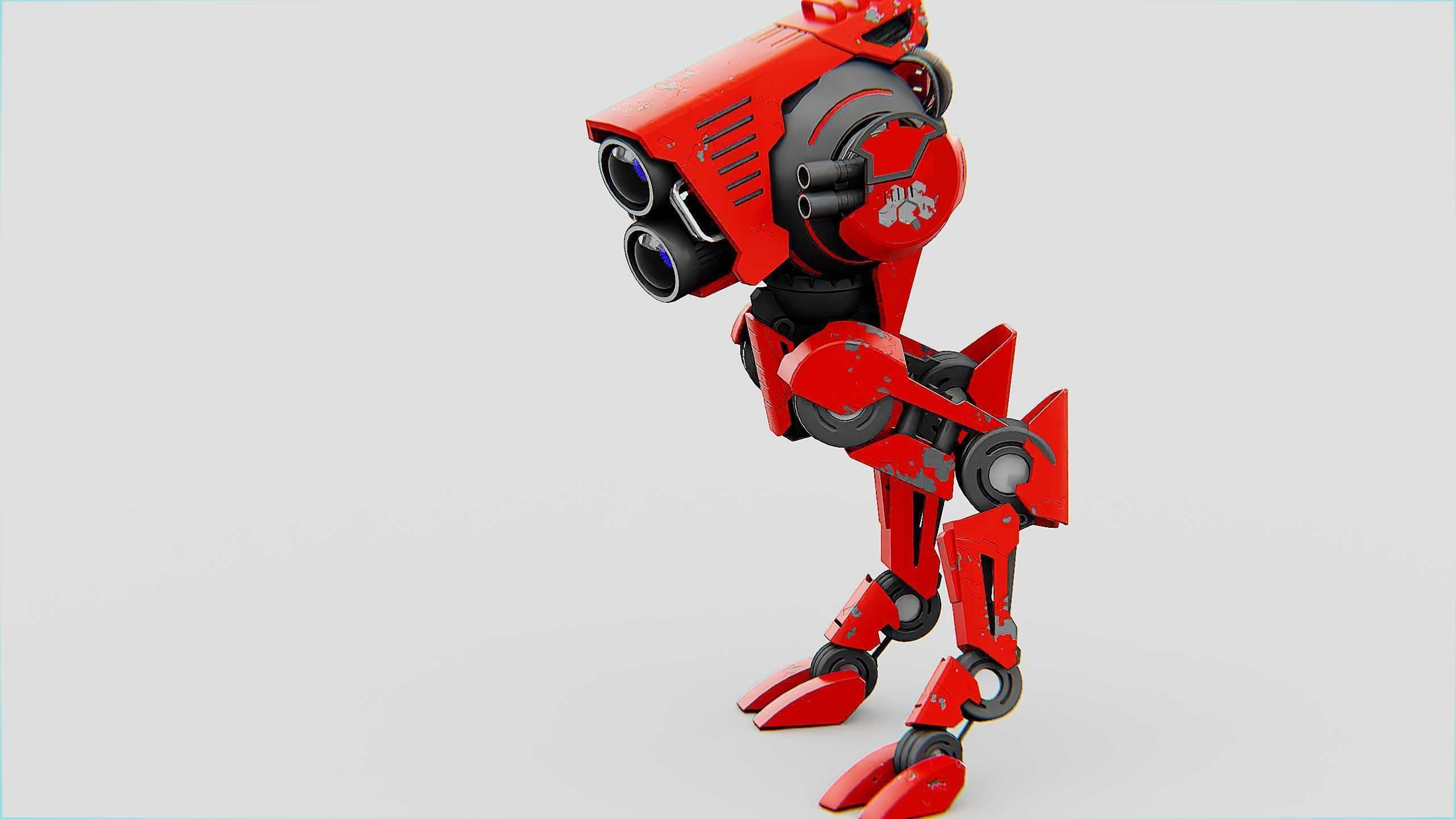 RAPTOR WALKER-300  Rigged for Unreal Engine - Unity - MIXAMO 3D model_19