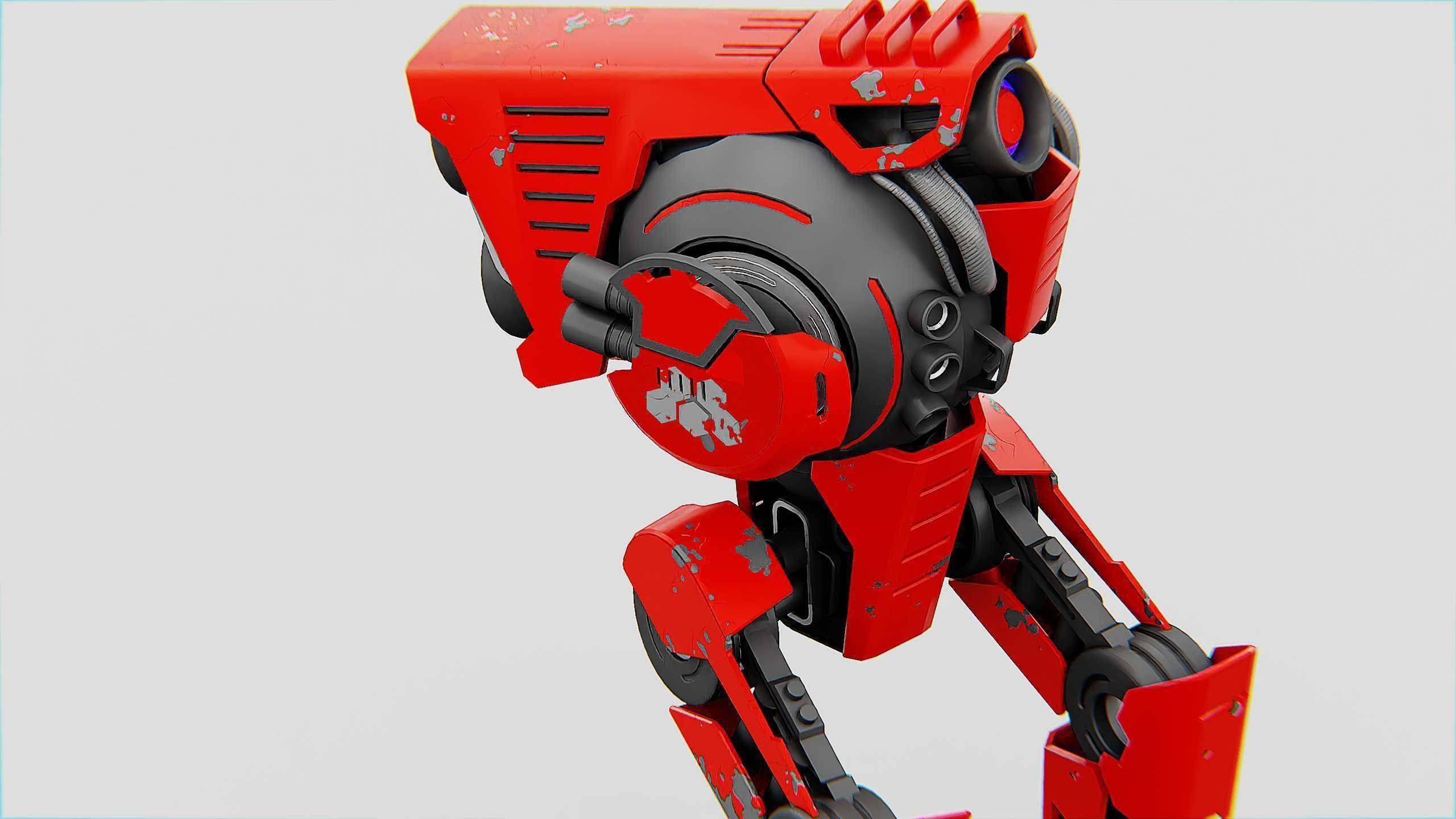 RAPTOR WALKER-300  Rigged for Unreal Engine - Unity - MIXAMO 3D model_24