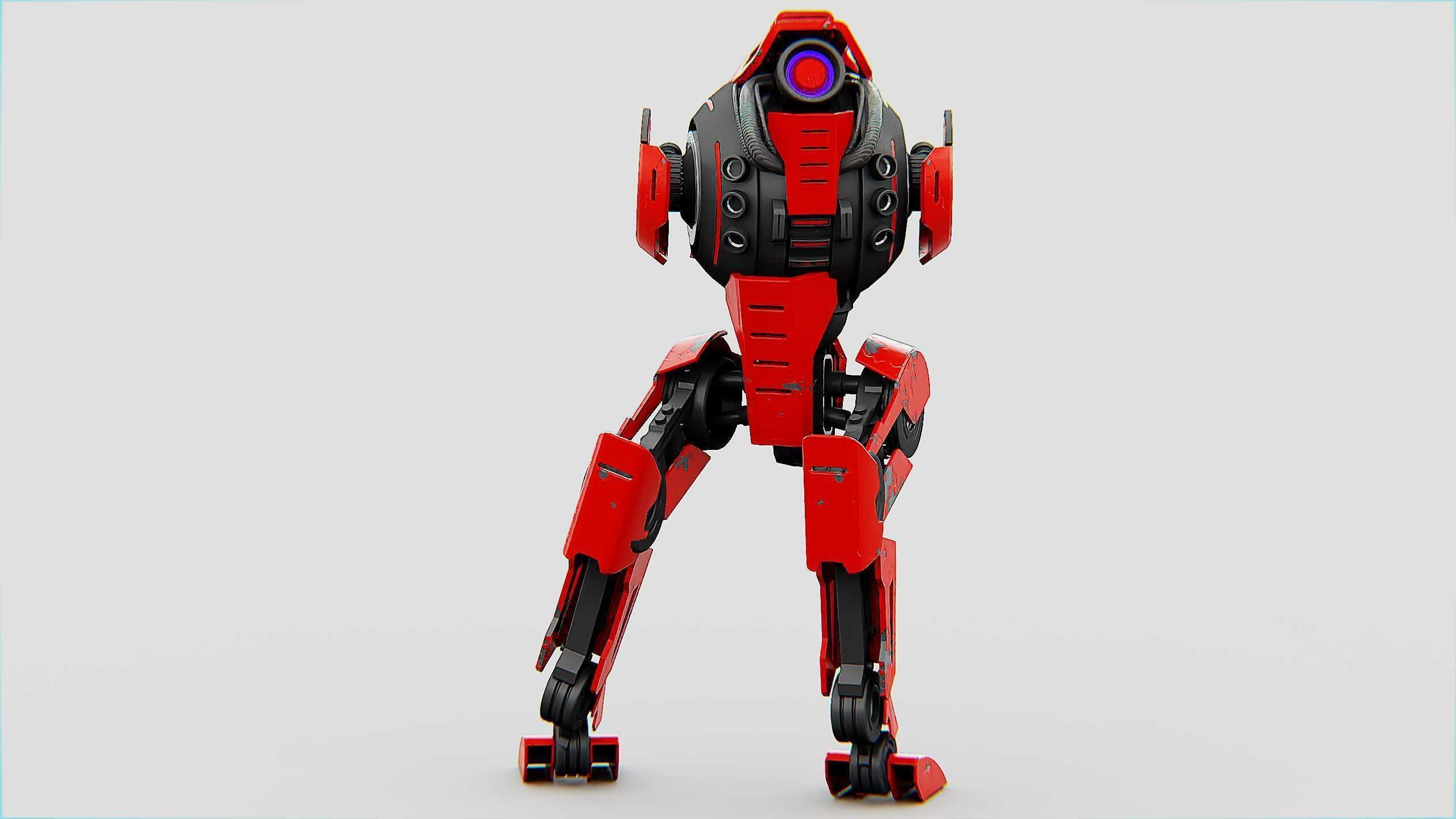 RAPTOR WALKER-300  Rigged for Unreal Engine - Unity - MIXAMO 3D model_12
