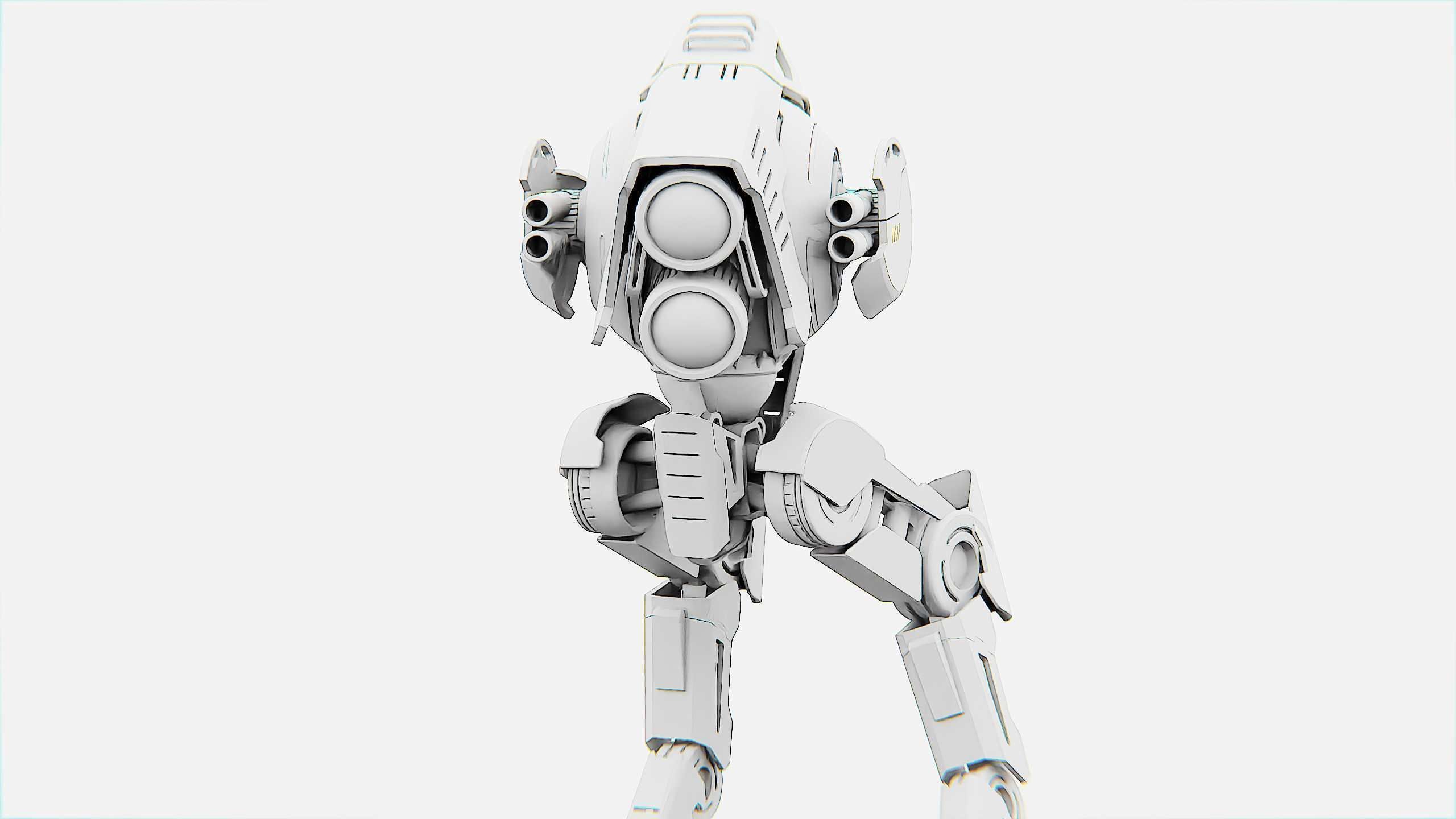 RAPTOR WALKER-300  Rigged for Unreal Engine - Unity - MIXAMO 3D model_34