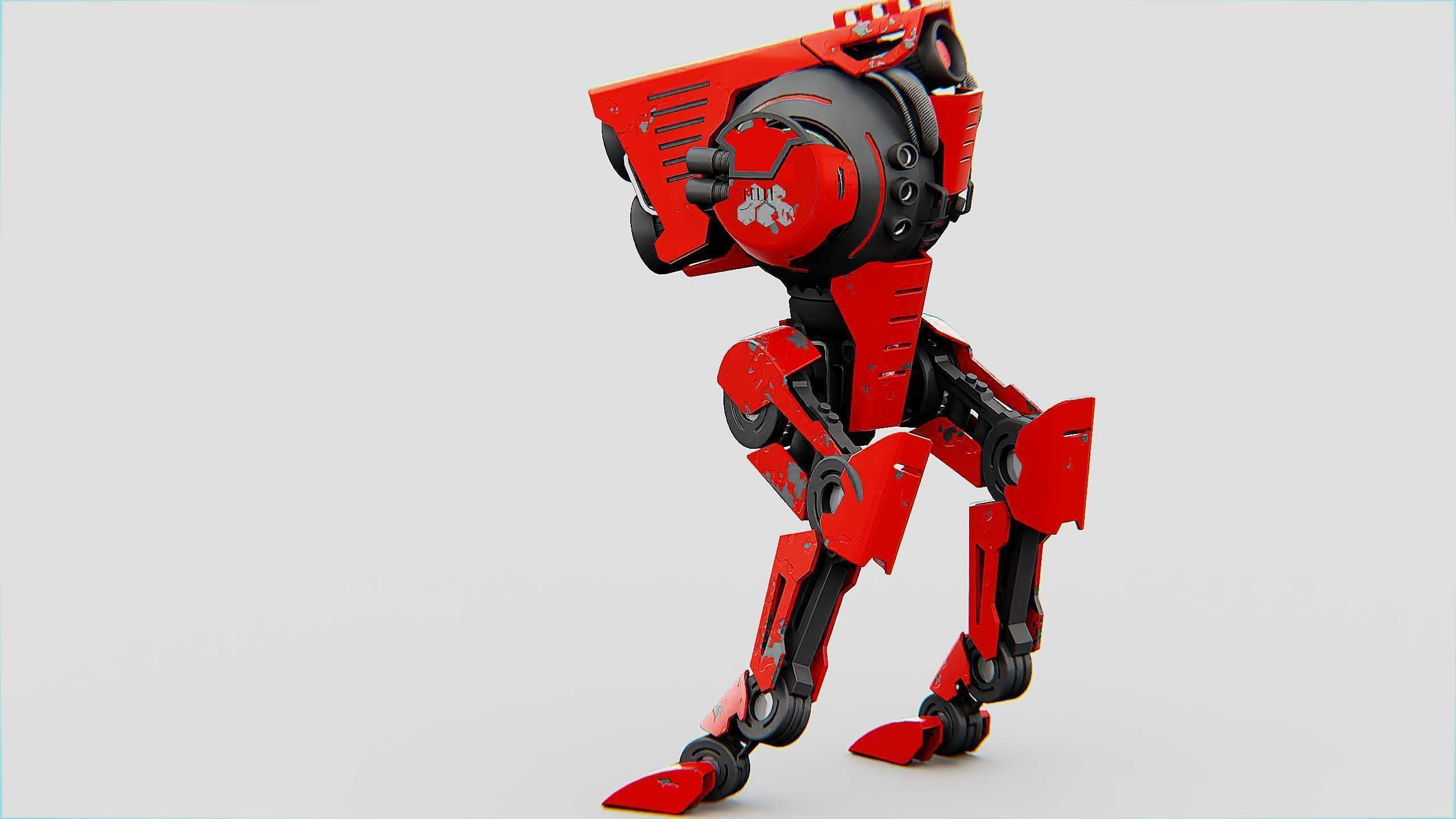 RAPTOR WALKER-300  Rigged for Unreal Engine - Unity - MIXAMO 3D model_16