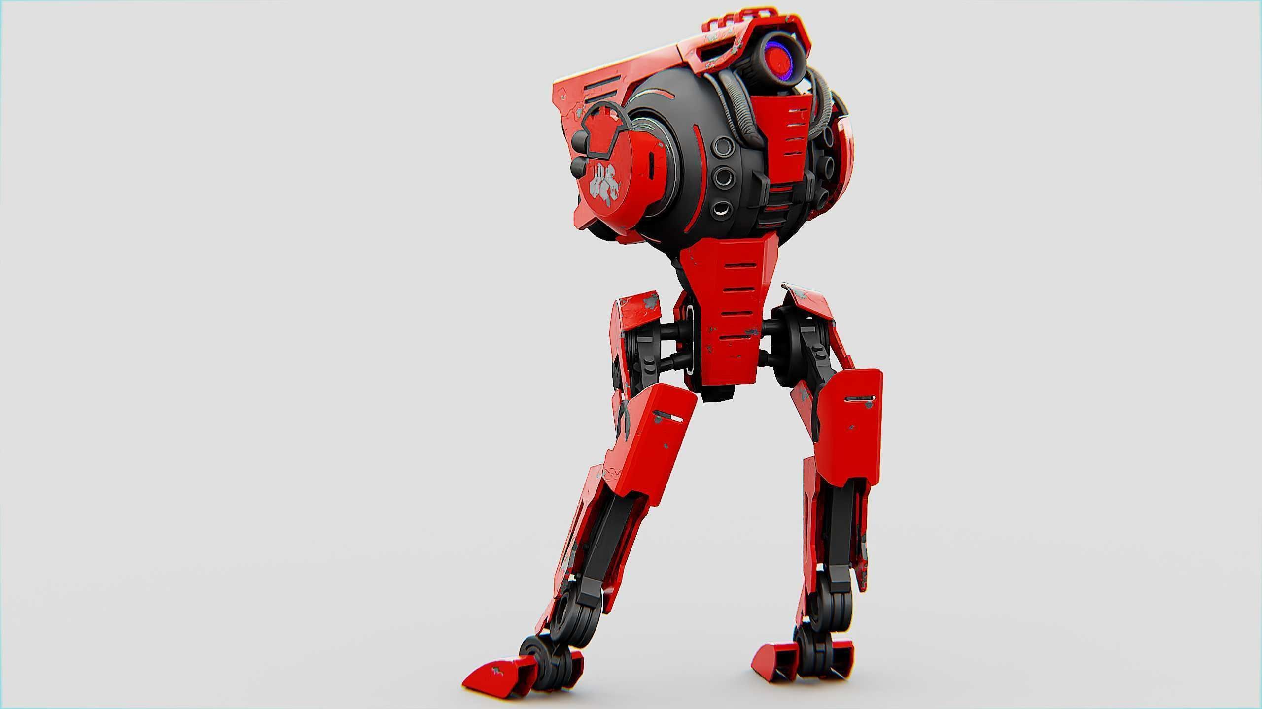 RAPTOR WALKER-300  Rigged for Unreal Engine - Unity - MIXAMO 3D model_14