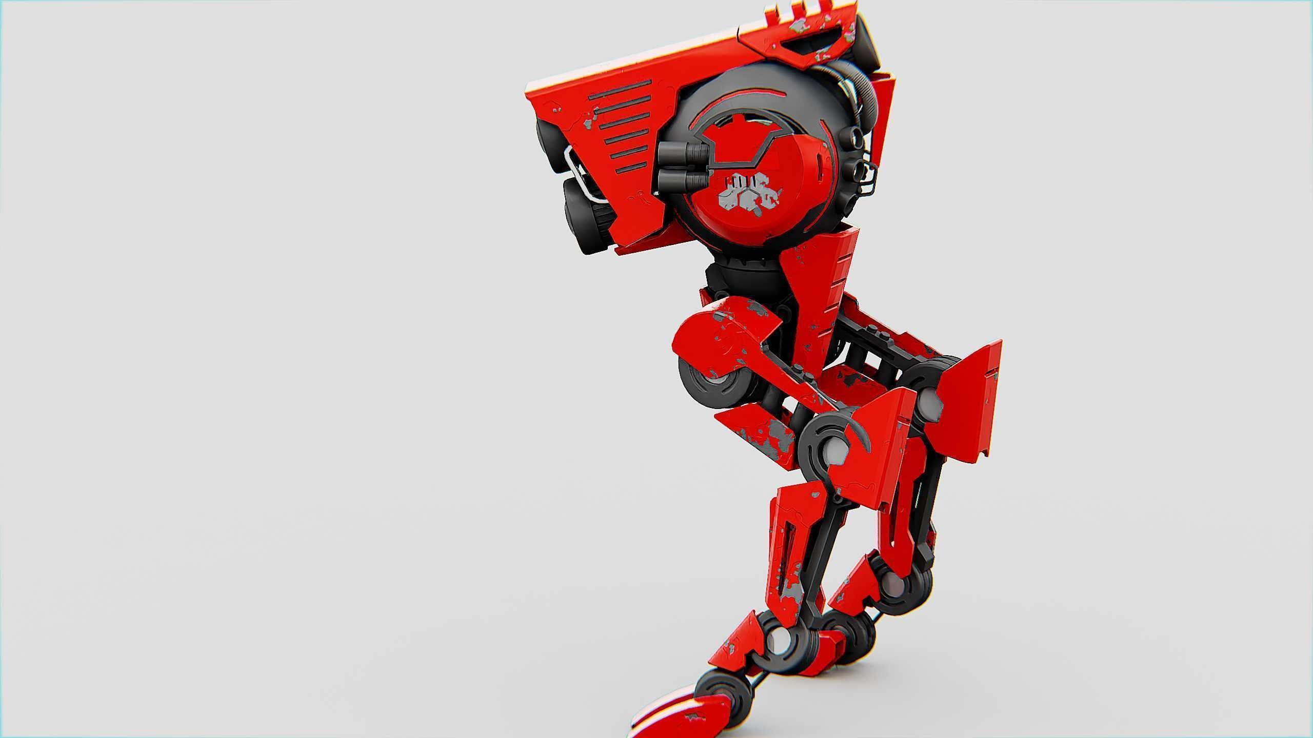 RAPTOR WALKER-300  Rigged for Unreal Engine - Unity - MIXAMO 3D model_17