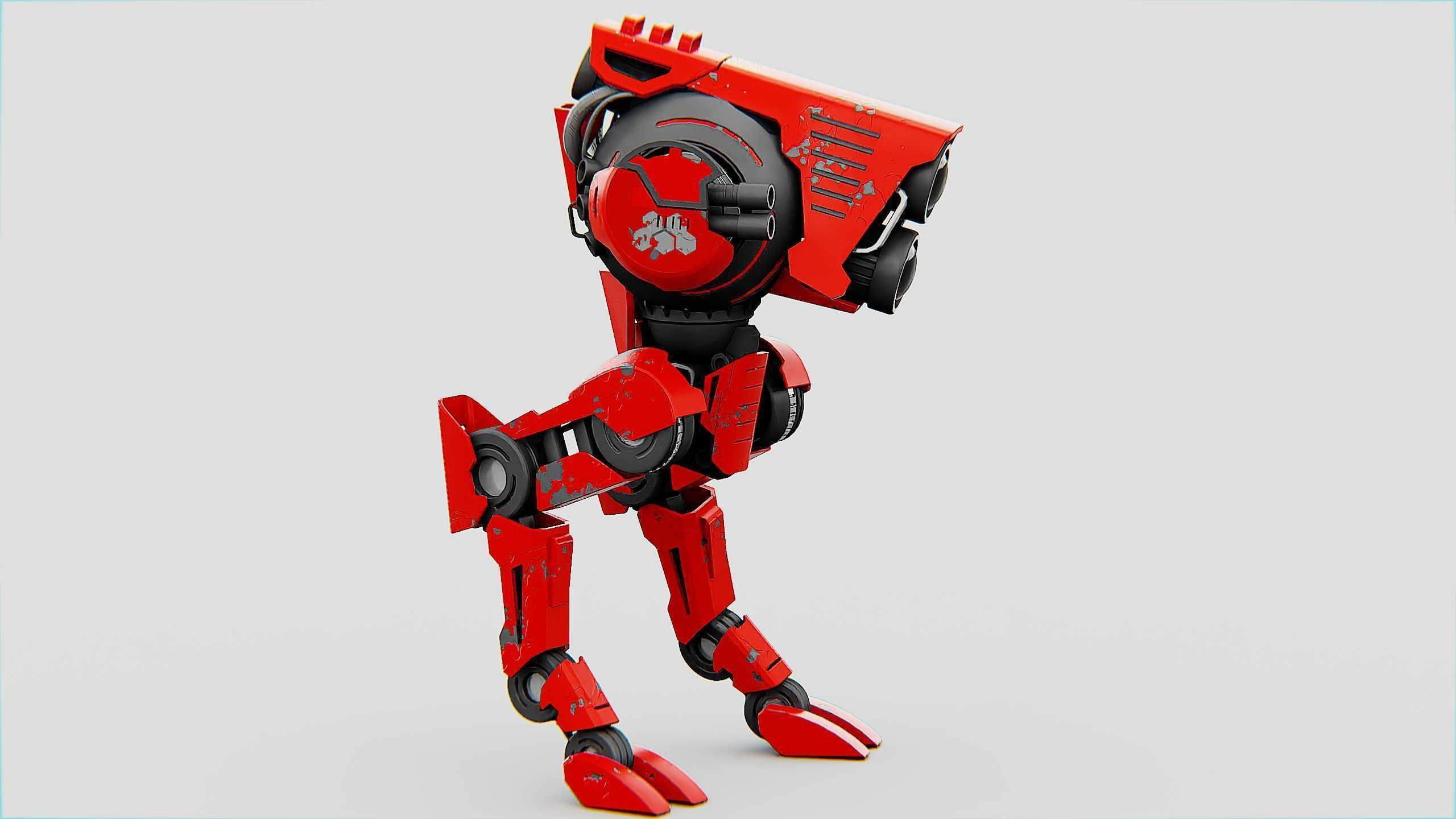 RAPTOR WALKER-300  Rigged for Unreal Engine - Unity - MIXAMO 3D model_5