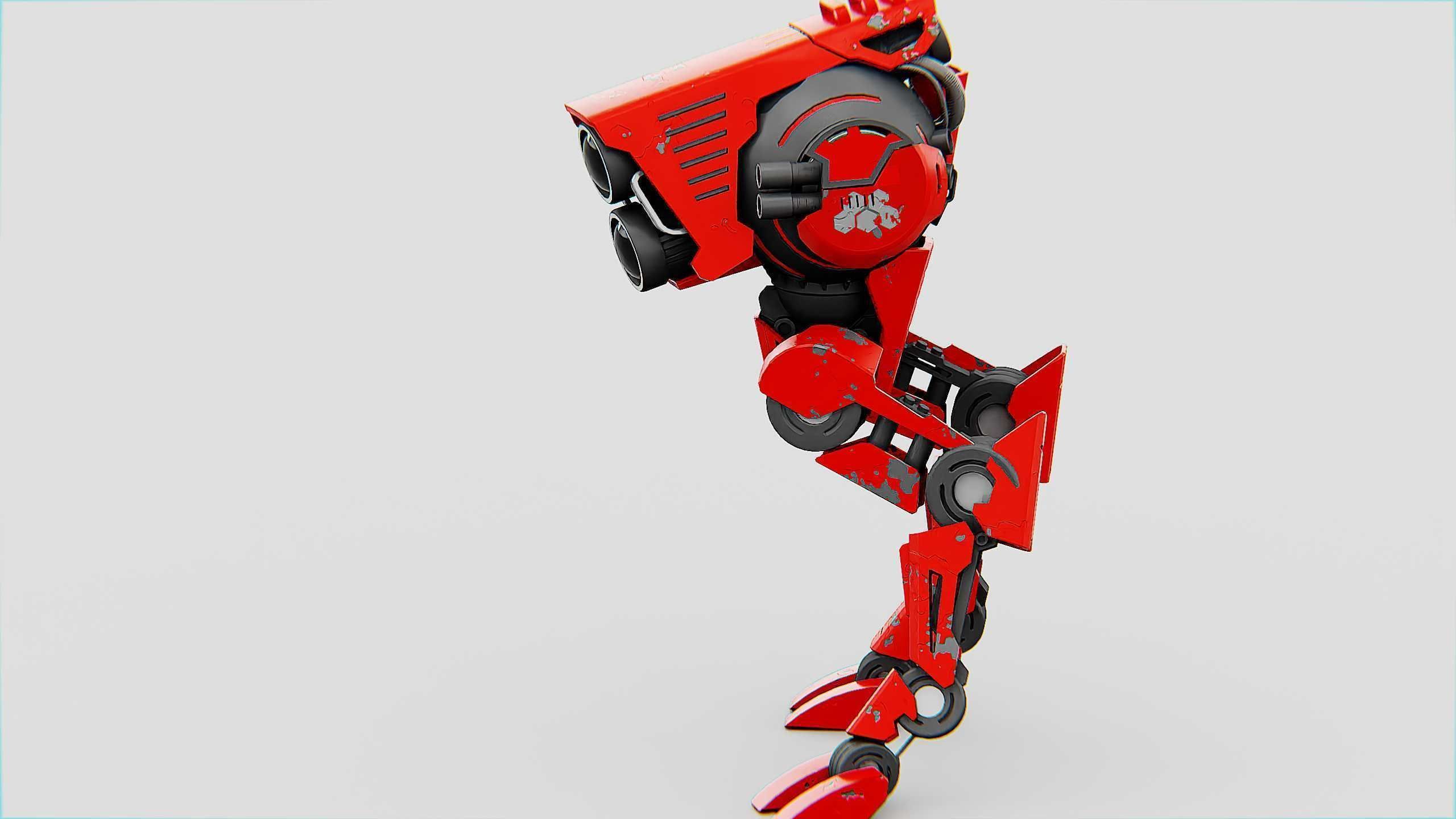 RAPTOR WALKER-300  Rigged for Unreal Engine - Unity - MIXAMO 3D model_18