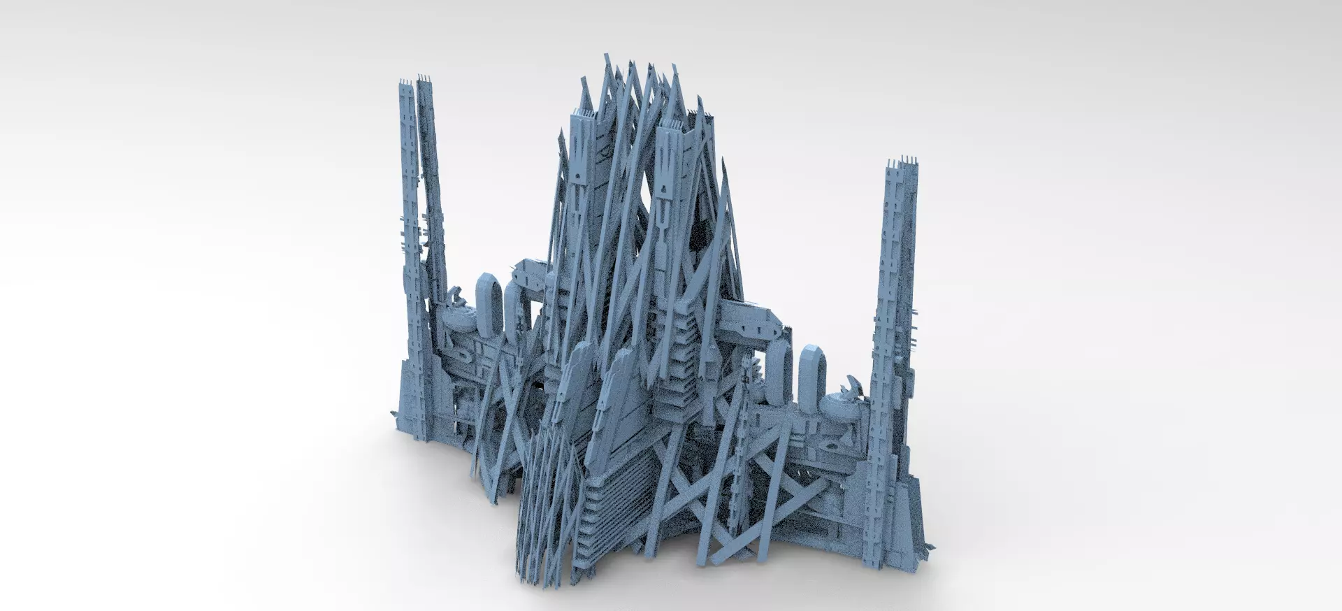 Planet side corporation delta plaza 3D model_0