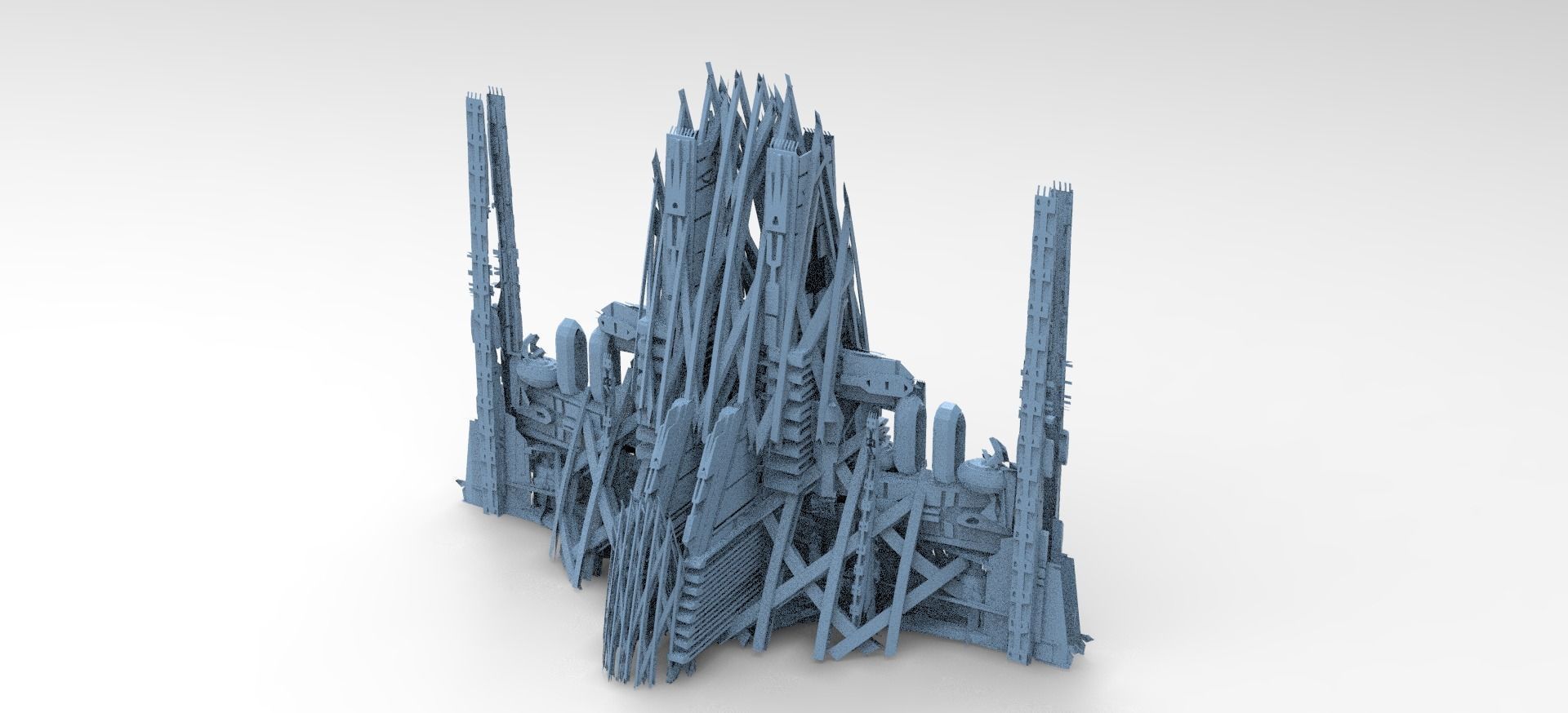 Planet side corporation delta plaza 3D model_1