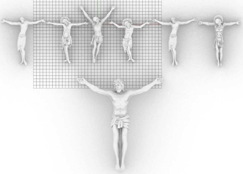 All Types Jesus Christ Holy Mary and More Cross Pendant 3D model 3D print model_2