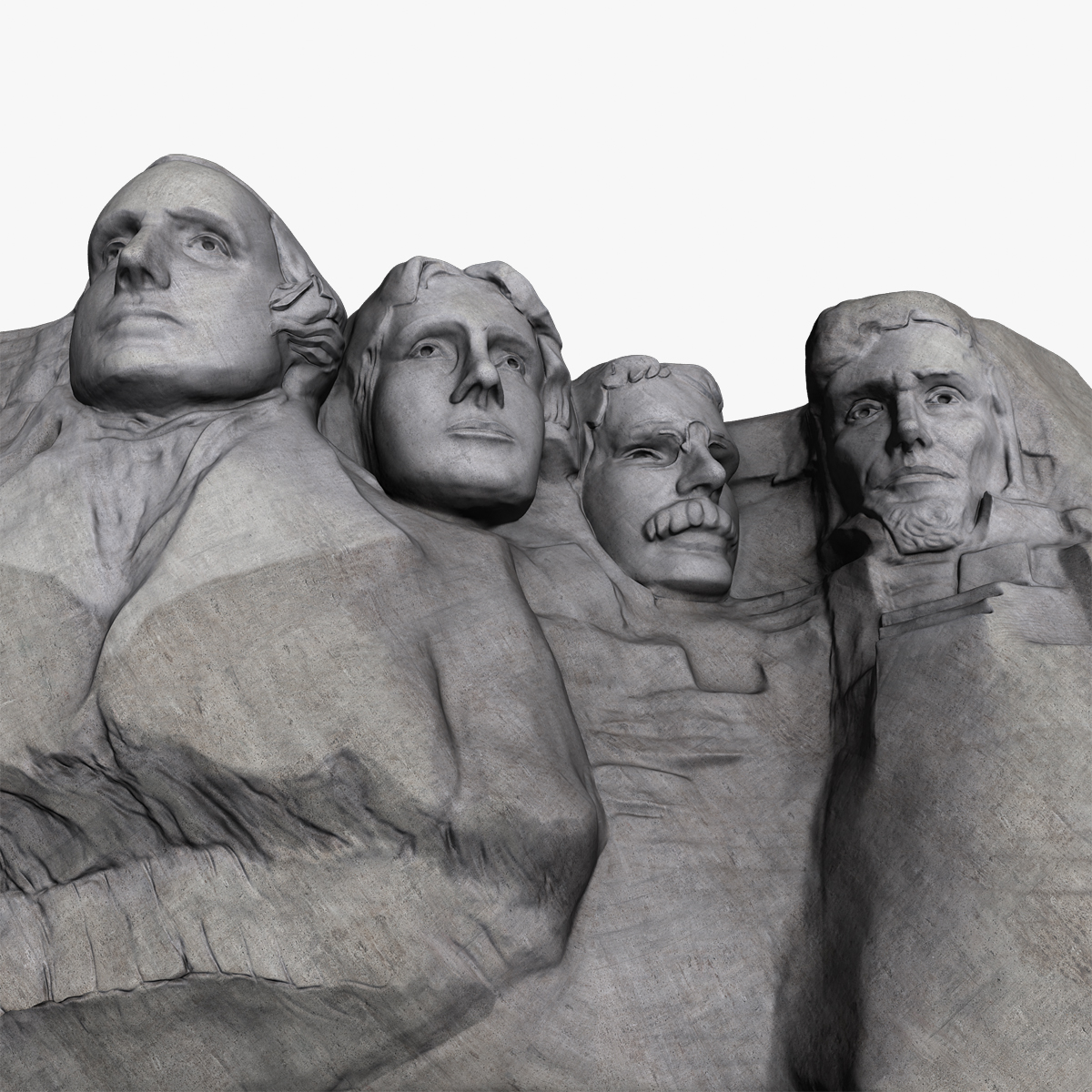 Mount Rushmore 3D model_1