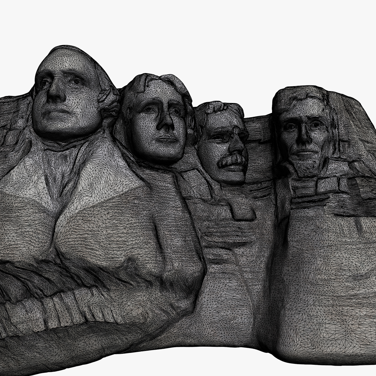 Mount Rushmore 3D model_7