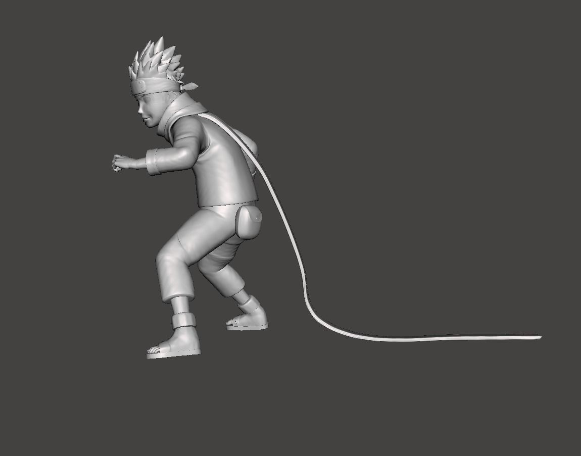 Sarutobi Konohamaru Genin 3D Model 3D print model_1