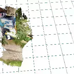 basic graffiti on long wall 3d lidar scan