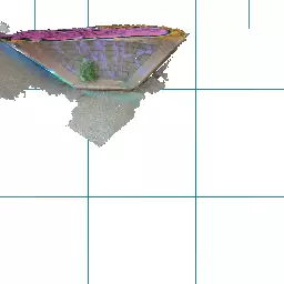 graffiti on corner with steps lidar 3D scan 3D model