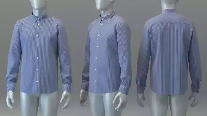  Striped Poplin Shirt