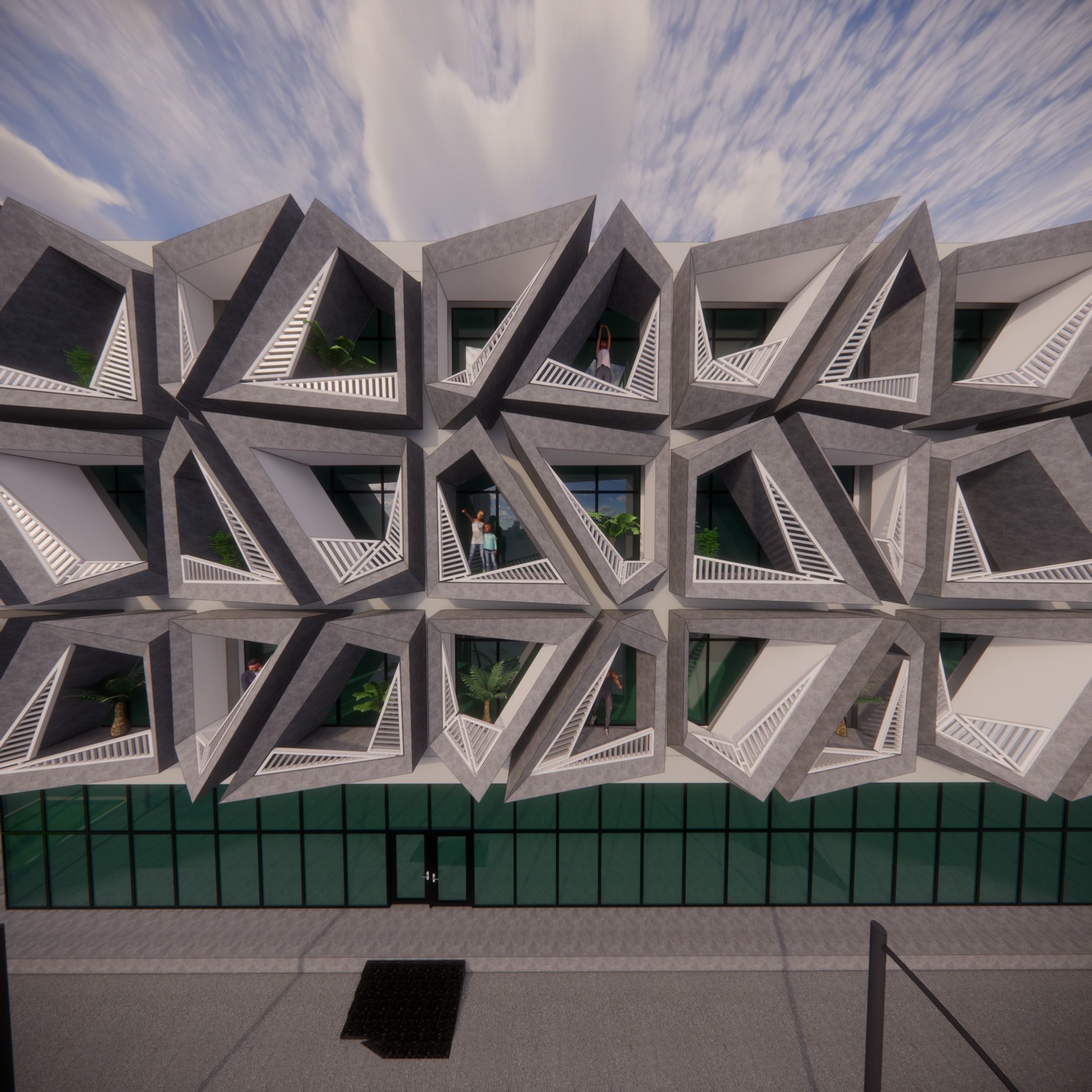 A Matrix of Parallelepipeds 3D model_5