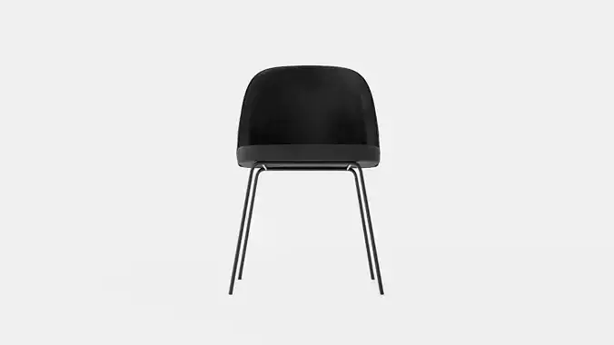 Felipe Dining Chair Velvet Black