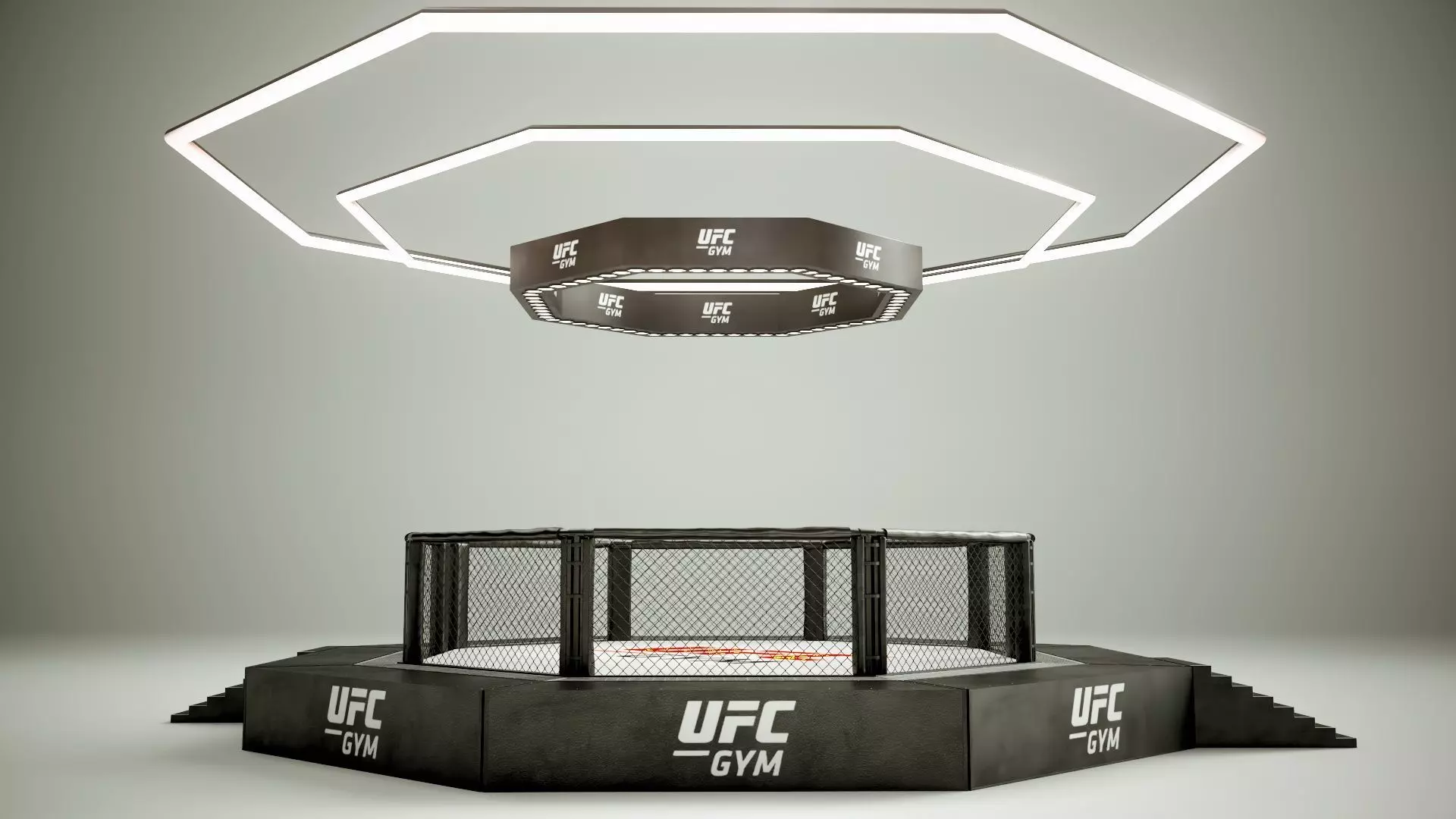 UFC MMA Ring Octogone 3D Model 3D model_0
