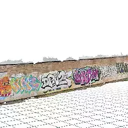 high quality multiple grafiti walllidar 3d scan