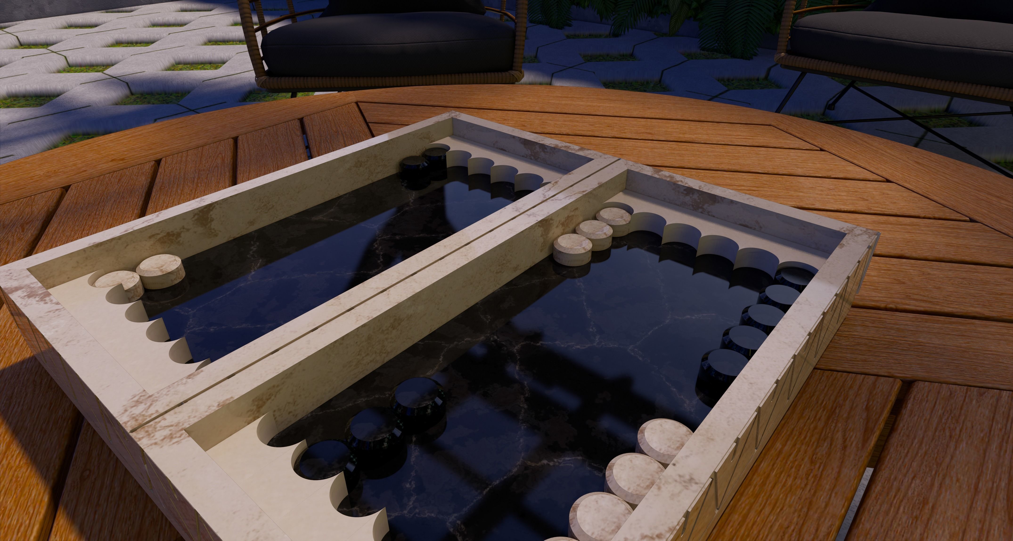 Classic villa 3D model_6