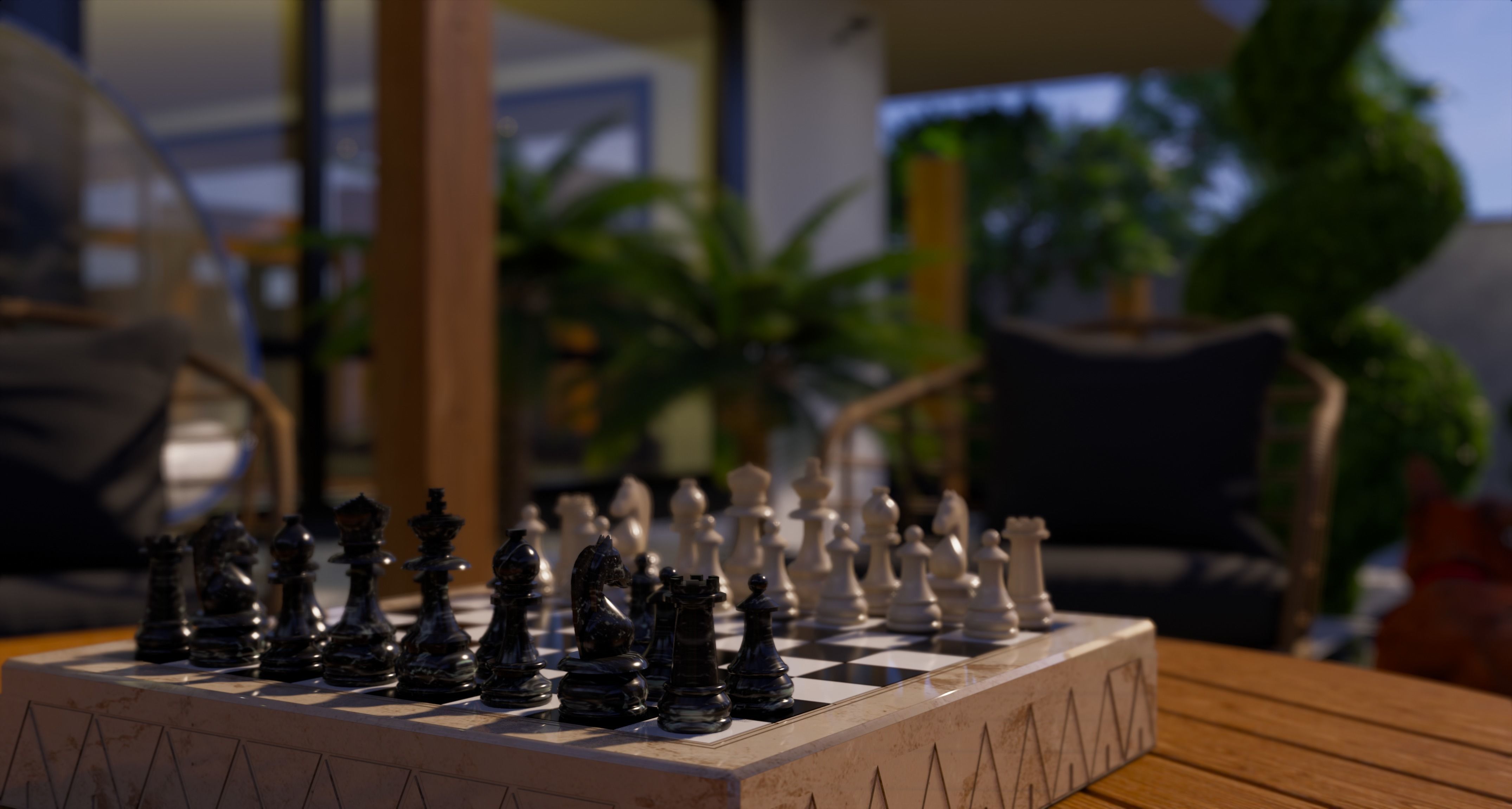 Classic villa 3D model_4