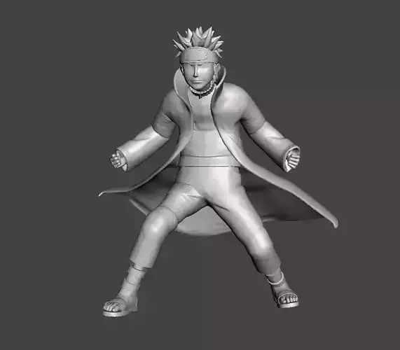 Naruto Nine Tails Charka mode 3D Model 3D print model