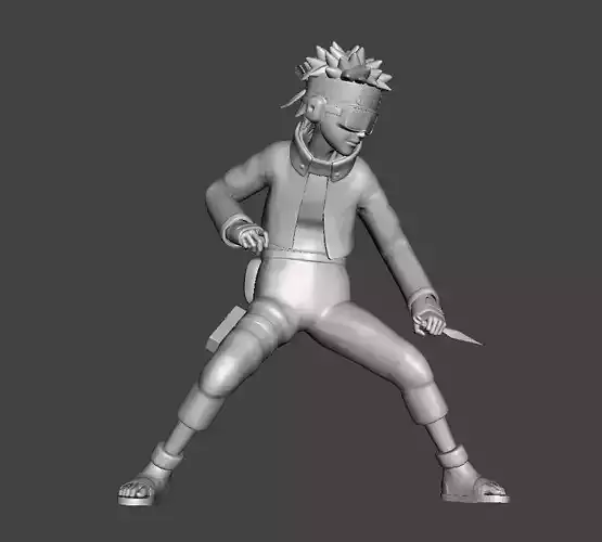 Uchiha Obito Genin 3D Model 3D print model