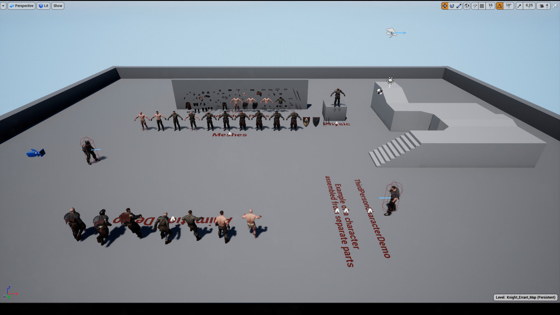 Knight Errant 2 Low-poly 3D model_20