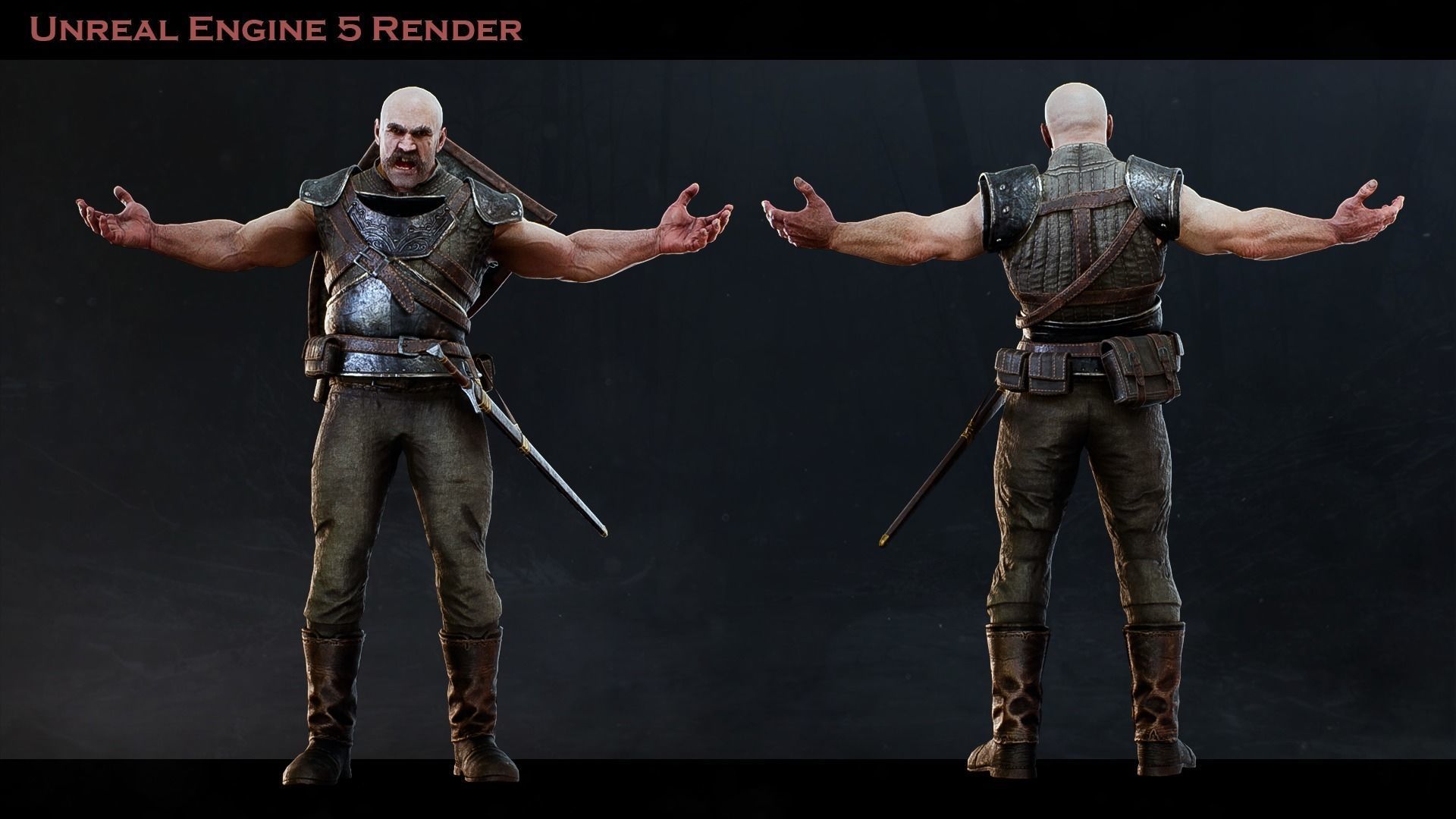 Knight Errant 2 Low-poly 3D model_6